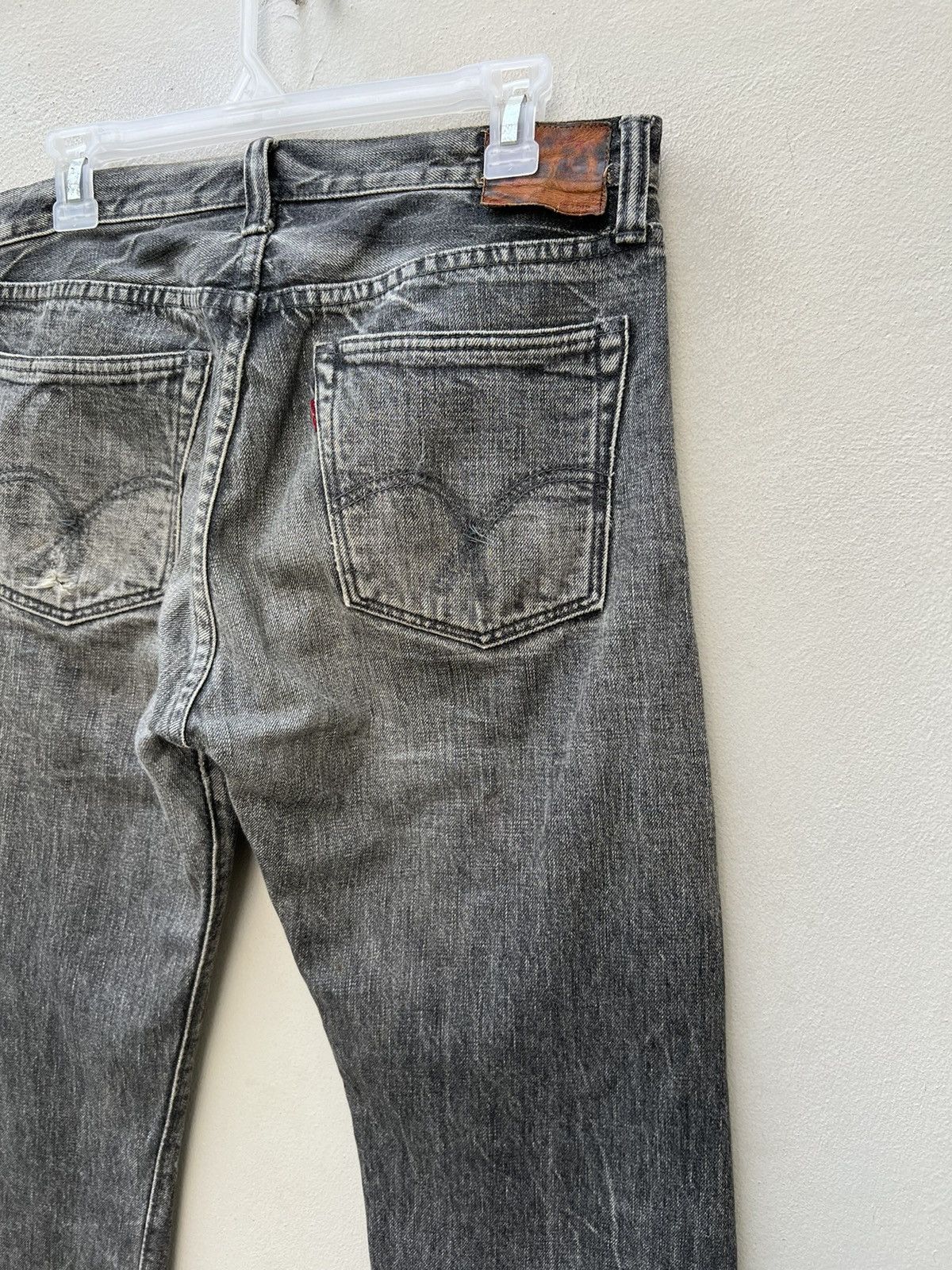Full Count & Co. Vintage 90s Full Count Japan Faded Black Denim Dirty Jeans Size US 32 / EU 48 - 20 Thumbnail