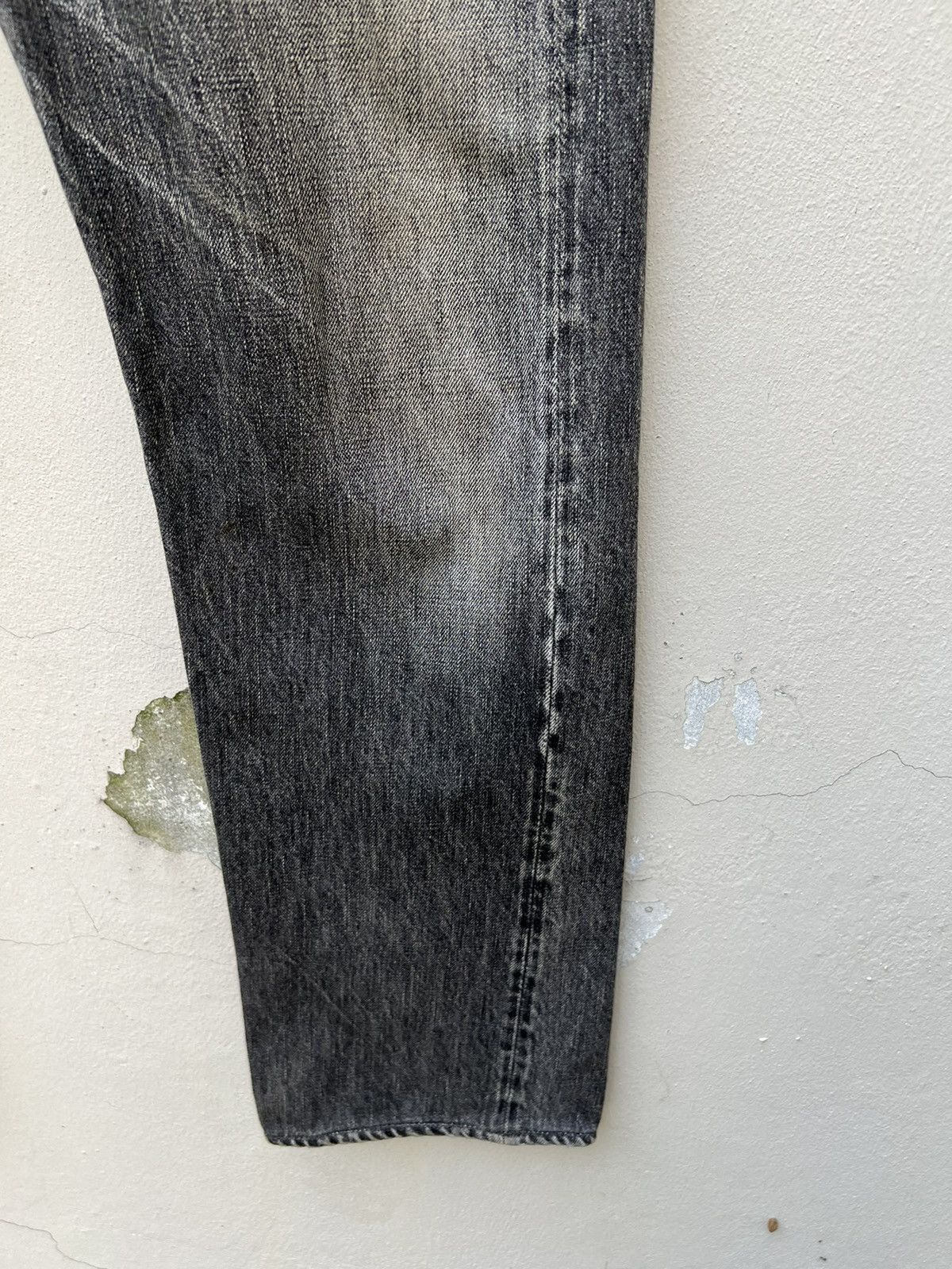Full Count & Co. Vintage 90s Full Count Japan Faded Black Denim Dirty Jeans Size US 32 / EU 48 - 12 Thumbnail