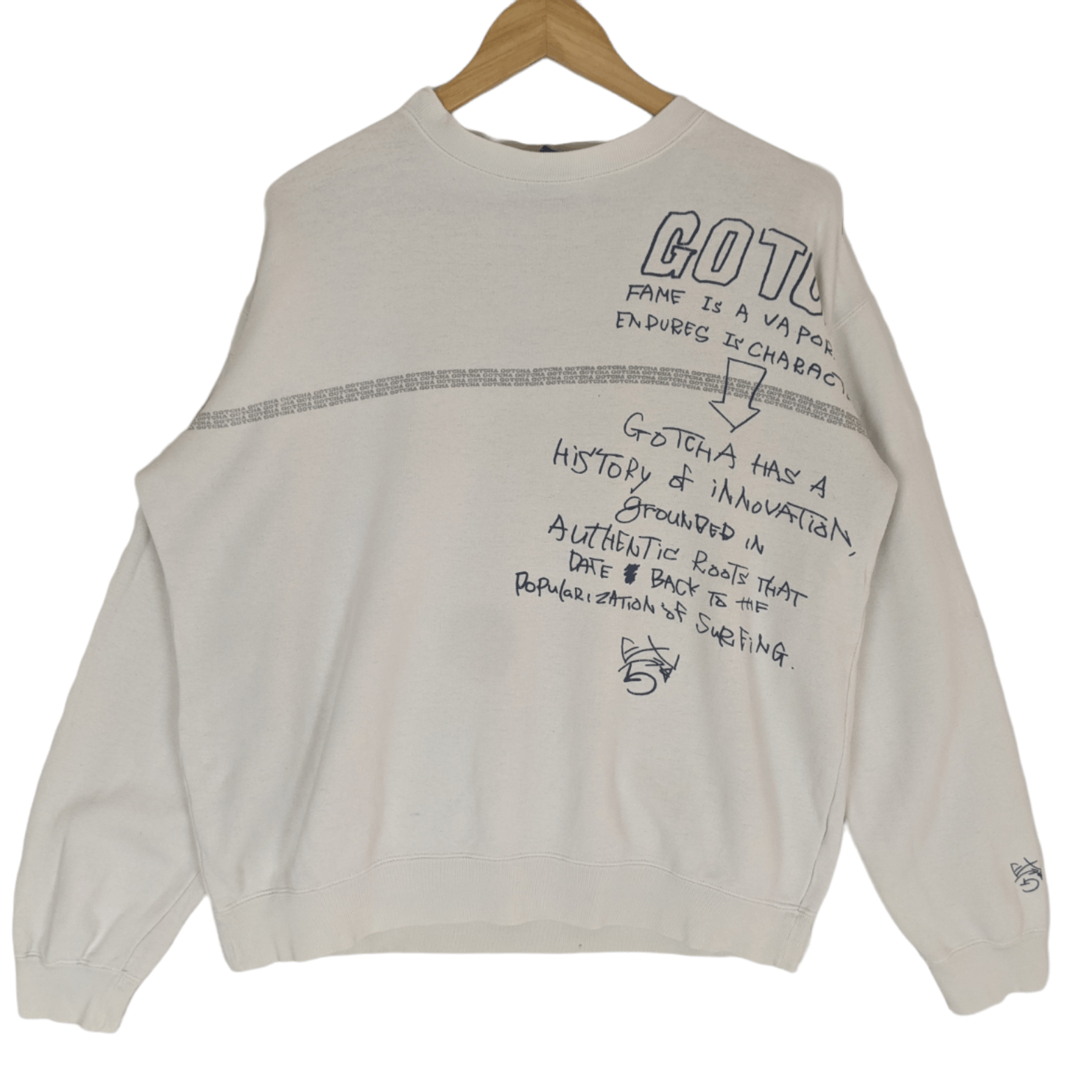 Gotcha GOTCHA Crewneck Jumper Sweatshirt Size US M / EU 48-50 / 2 - 2 Thumbnail