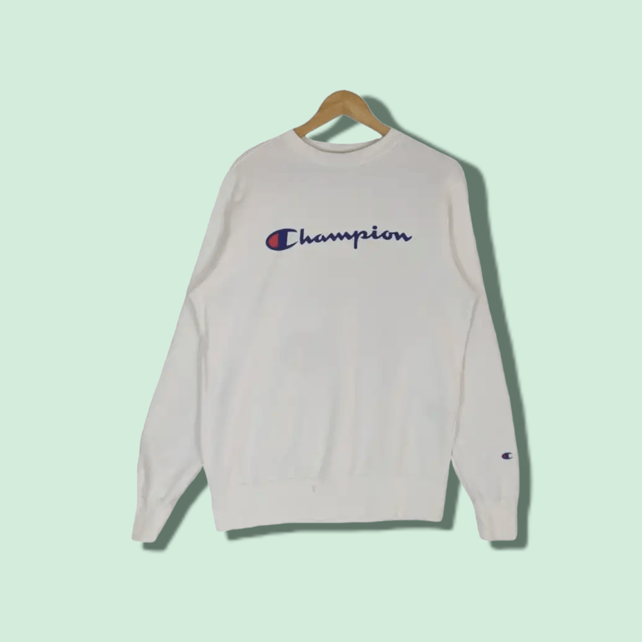 Champion CHAMPION Big Spell Out Crewneck Jumper Sweatshirt Size US L / EU 52-54 / 3 - 1 Thumbnail