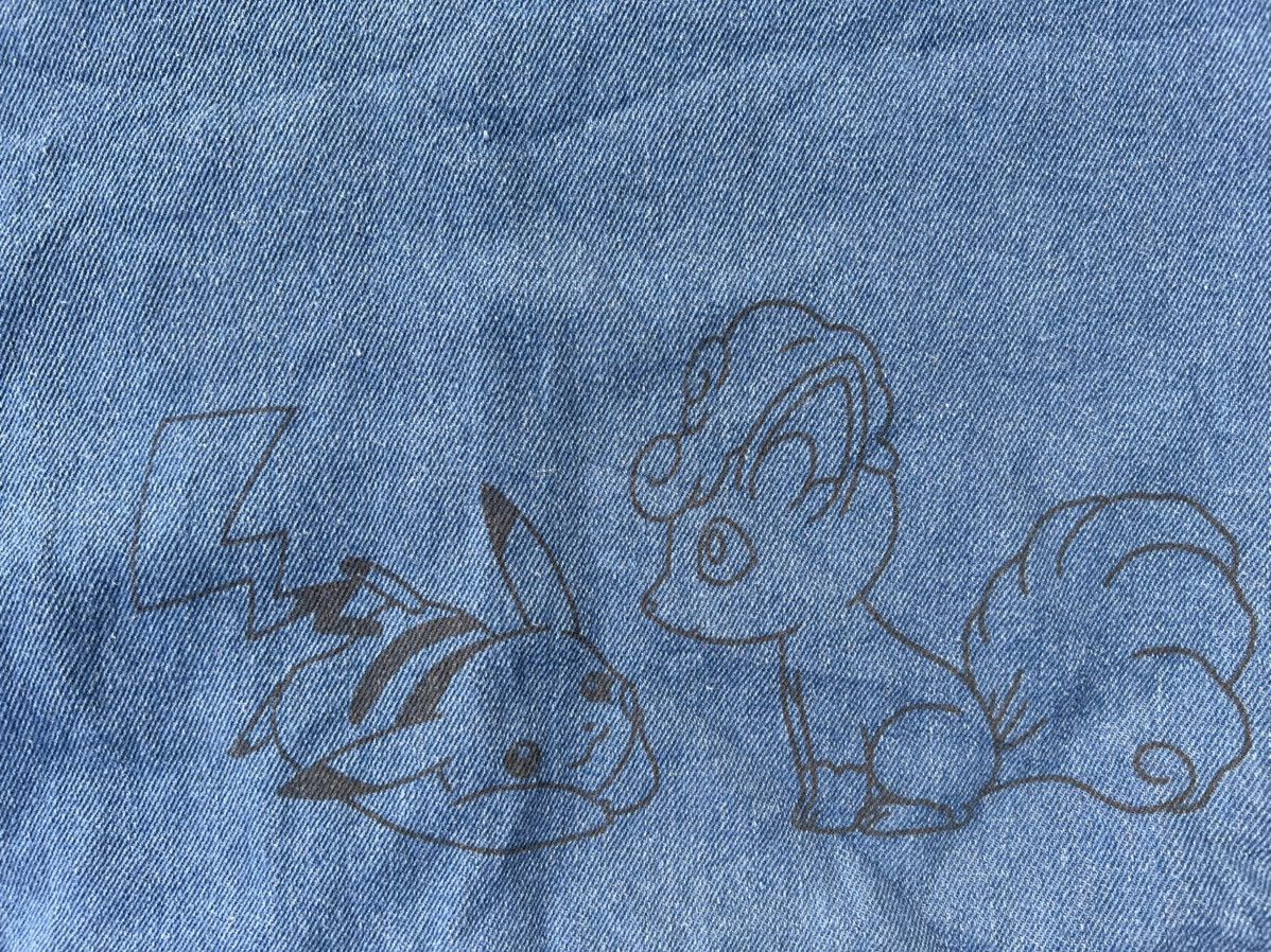 Anime × Japanese Brand × Pokemon PIKACHU POKEMON X SEGA DENIM TOTE BAG Size ONE SIZE - 10 Thumbnail