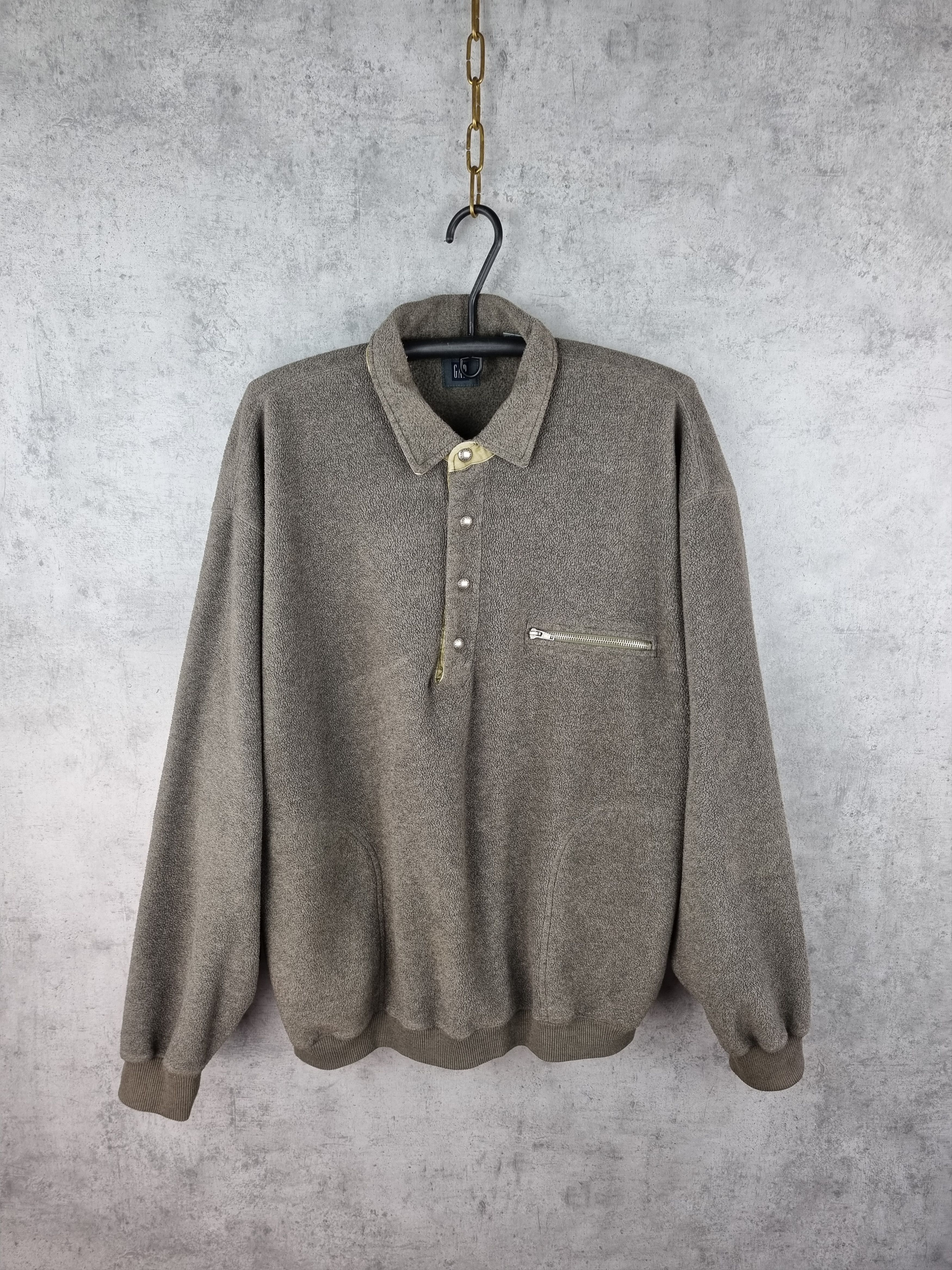Gap Rare 90s Vintage GAP Military Fleece like Patagonia Size US XL / EU 56 / 4 - 2 Thumbnail