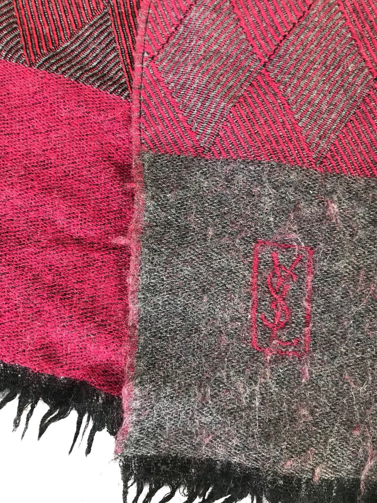 Other × Yves Saint Laurent Ysl Wool Scarfs Muffler Size ONE SIZE - 4 Thumbnail