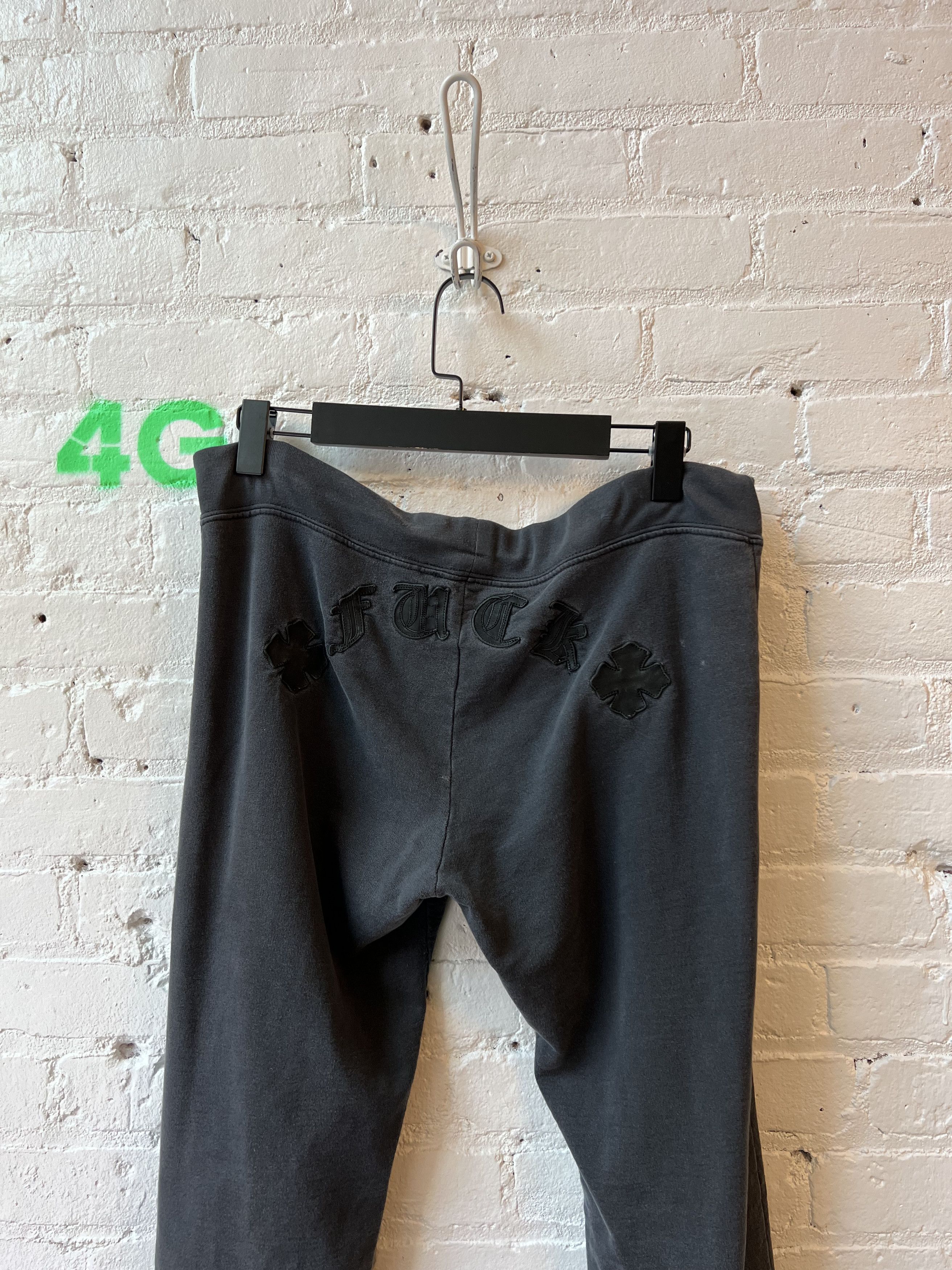 Chrome Hearts Vintage chrome hearts FUCK Leather patch sweatpants City Size US 32 / EU 48 - 3 Thumbnail