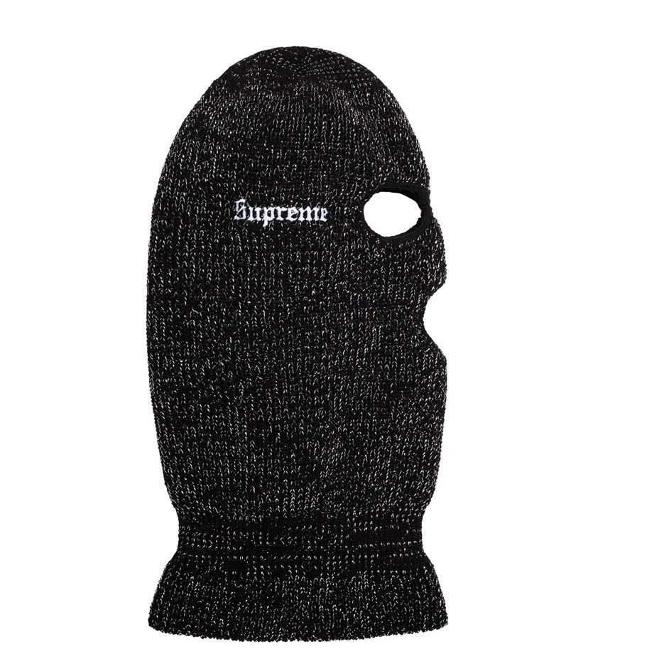 Supreme × Vintage Supreme Lurex Balaclava FW22 Black Size ONE SIZE - 2 Thumbnail