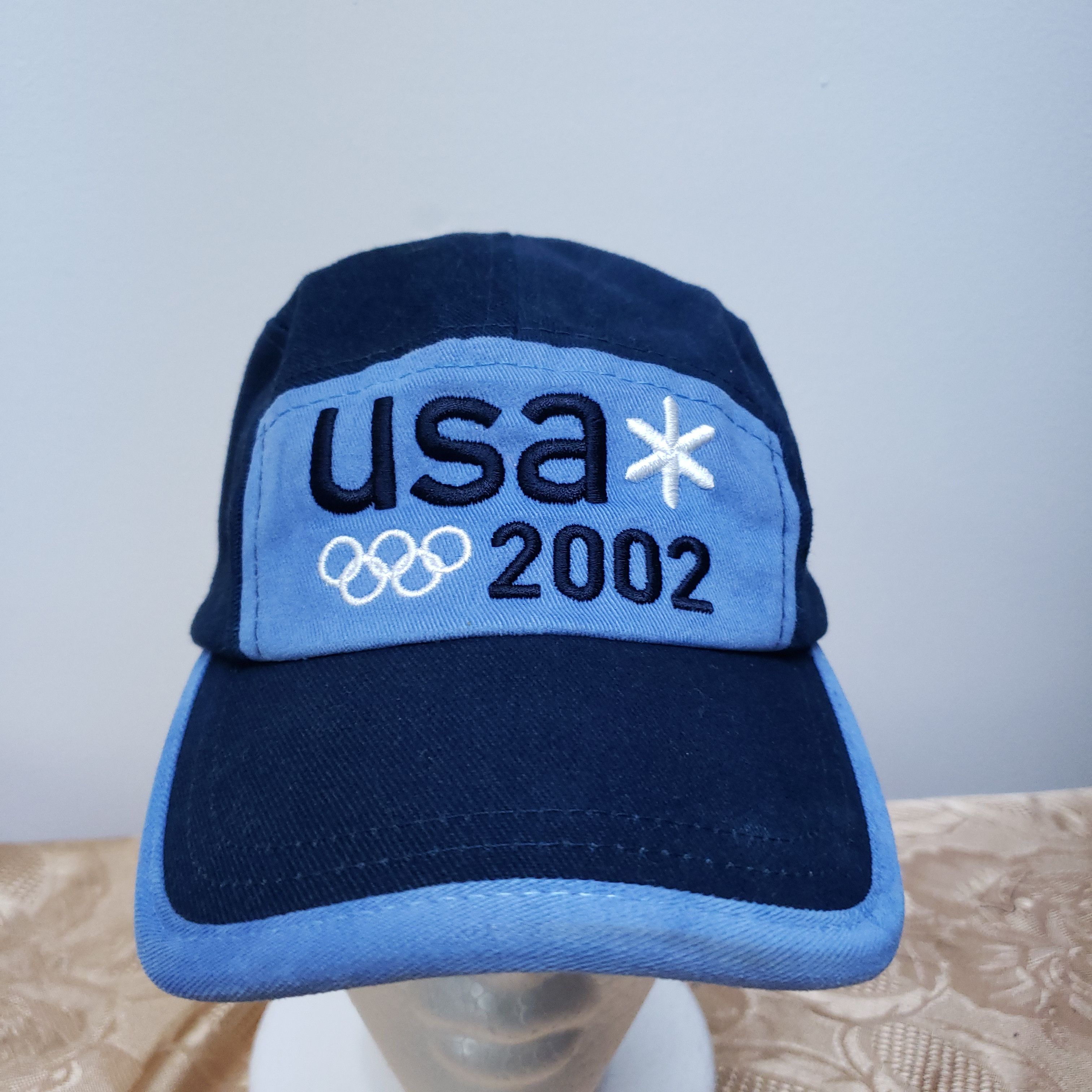 USA Olympics × Vintage Vintage 2002 Winter Olympics Team USA Strapback Hat Size ONE SIZE - 3 Thumbnail