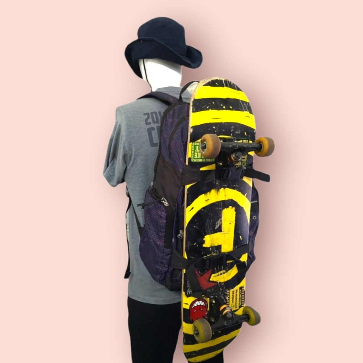 Hook-Ups × Japanese Brand ATHLETE ACE OF SPADE BACKPACK WITH DECK MOUNT Size ONE SIZE - 6 Thumbnail