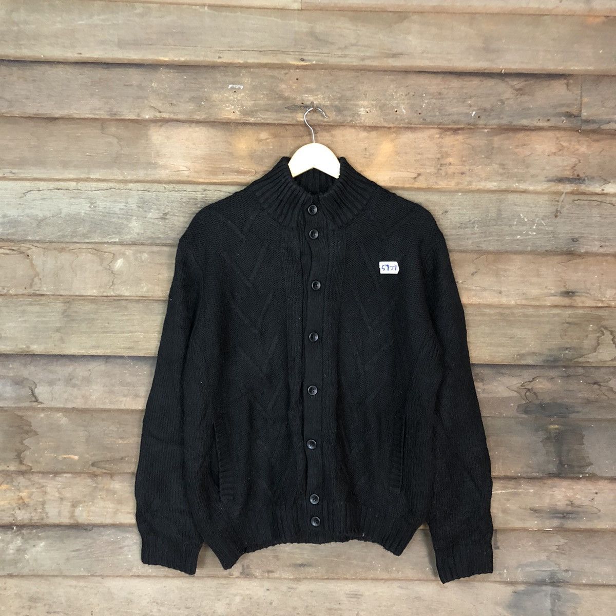 Aran Isles Knitwear × Homespun Knitwear × Vintage InterMezzo Black Knitwear sweater vintage japan #5727 Size US L / EU 52-54 / 3 - 1 Thumbnail