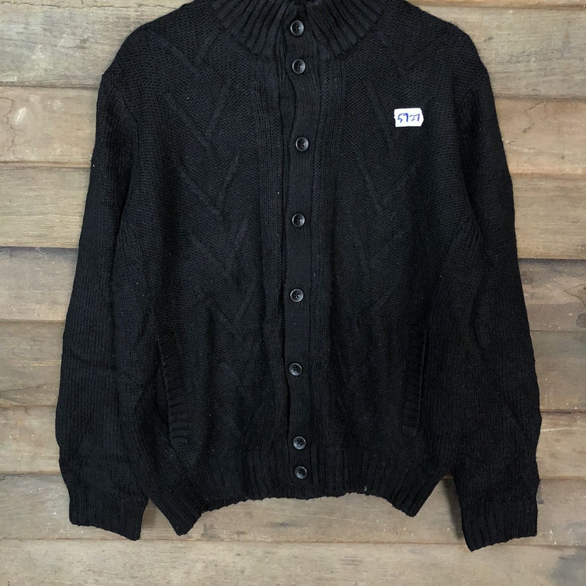 Aran Isles Knitwear × Homespun Knitwear × Vintage InterMezzo Black Knitwear sweater vintage japan #5727 Size US L / EU 52-54 / 3 - 8 Thumbnail