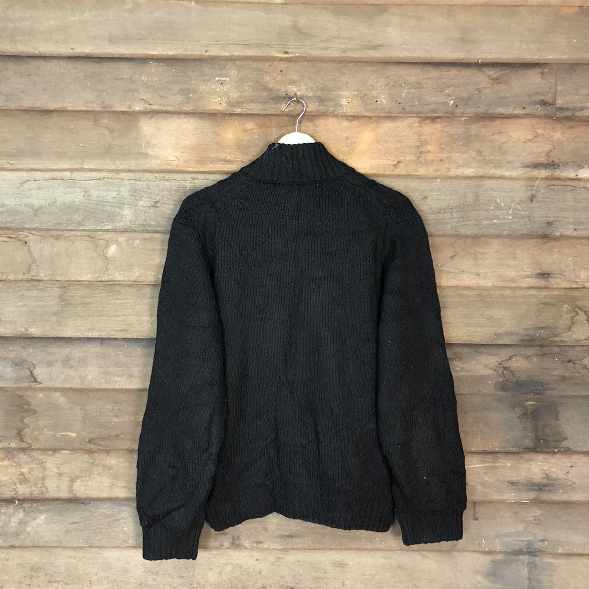 Aran Isles Knitwear × Homespun Knitwear × Vintage InterMezzo Black Knitwear sweater vintage japan #5727 Size US L / EU 52-54 / 3 - 12 Thumbnail
