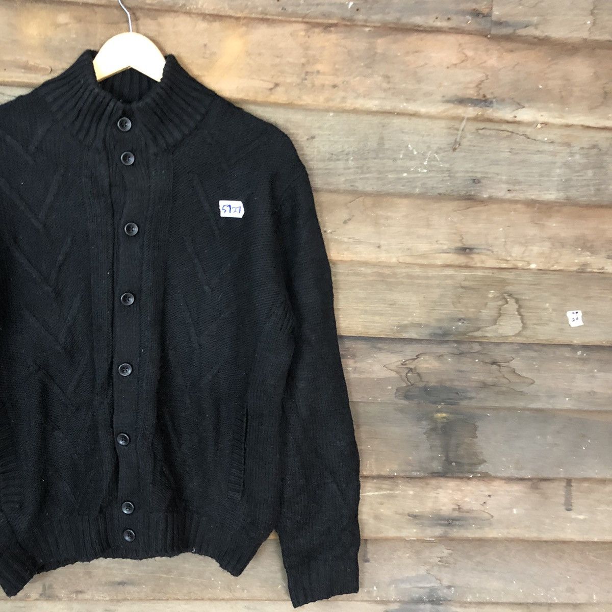 Aran Isles Knitwear × Homespun Knitwear × Vintage InterMezzo Black Knitwear sweater vintage japan #5727 Size US L / EU 52-54 / 3 - 5 Thumbnail