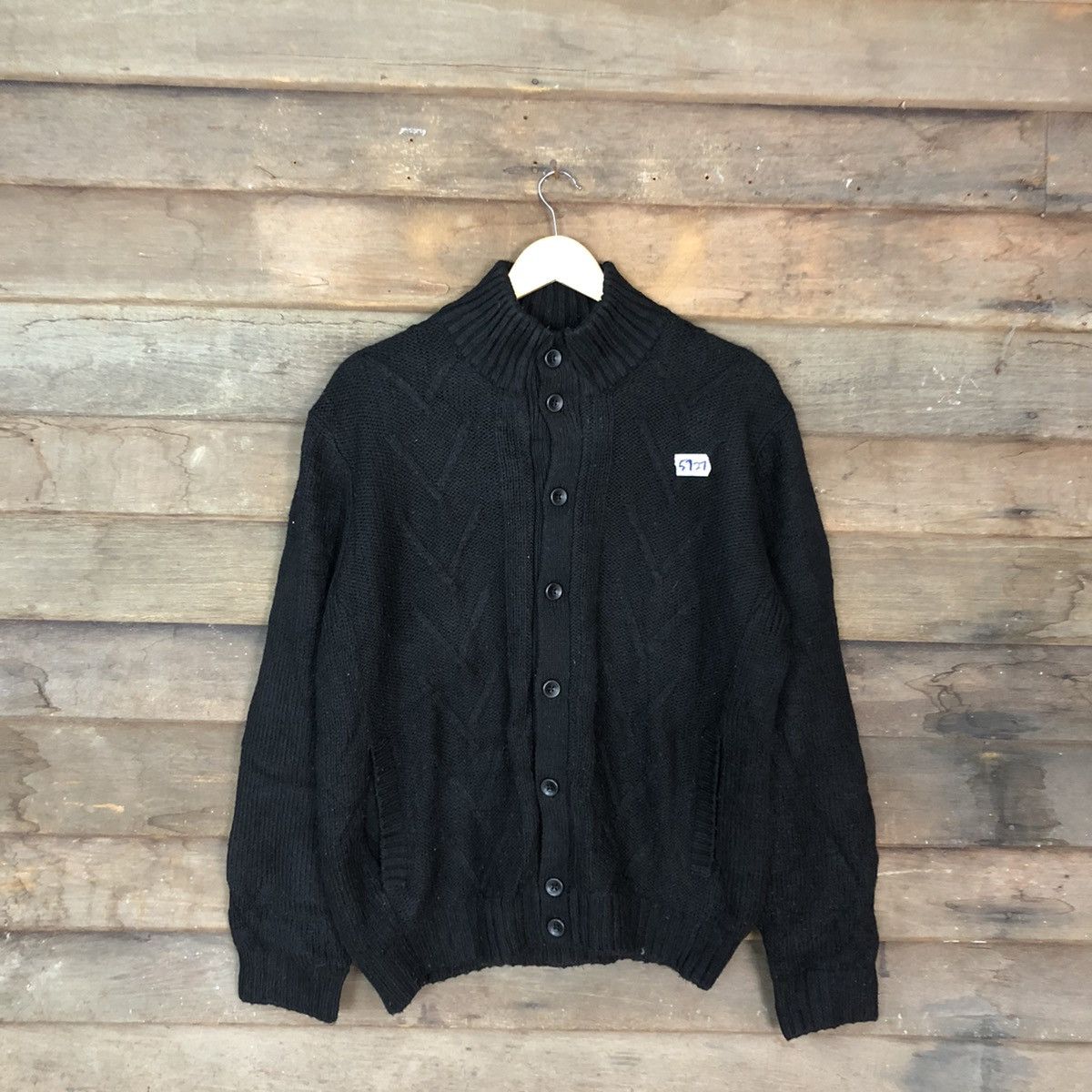 Aran Isles Knitwear × Homespun Knitwear × Vintage InterMezzo Black Knitwear sweater vintage japan #5727 Size US L / EU 52-54 / 3 - 3 Thumbnail