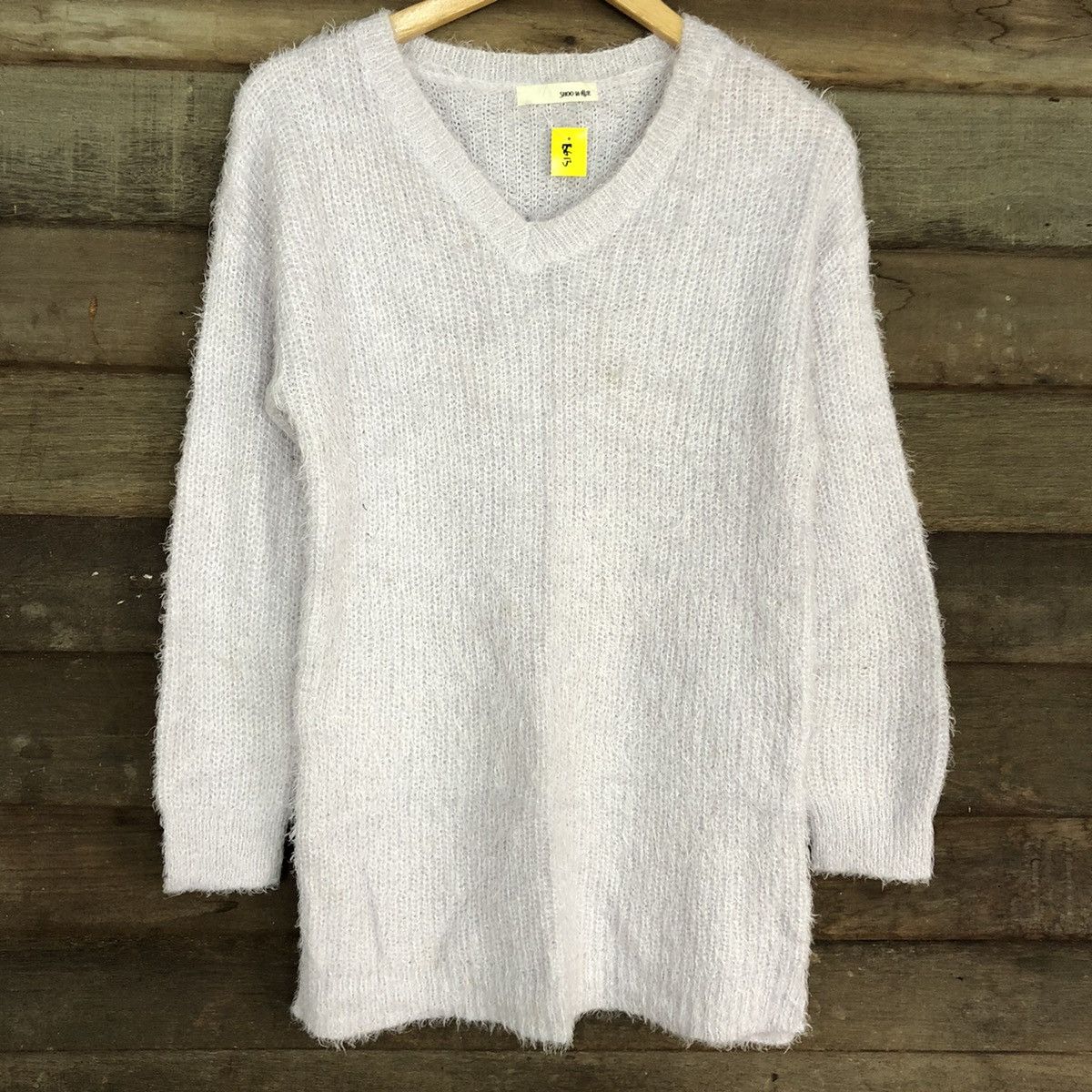 Homespun Knitwear × Japanese Brand DL Shoo La Rue Light Purple Mohair Knitwear #B613 Size L / US 10 / IT 46 - 8 Thumbnail