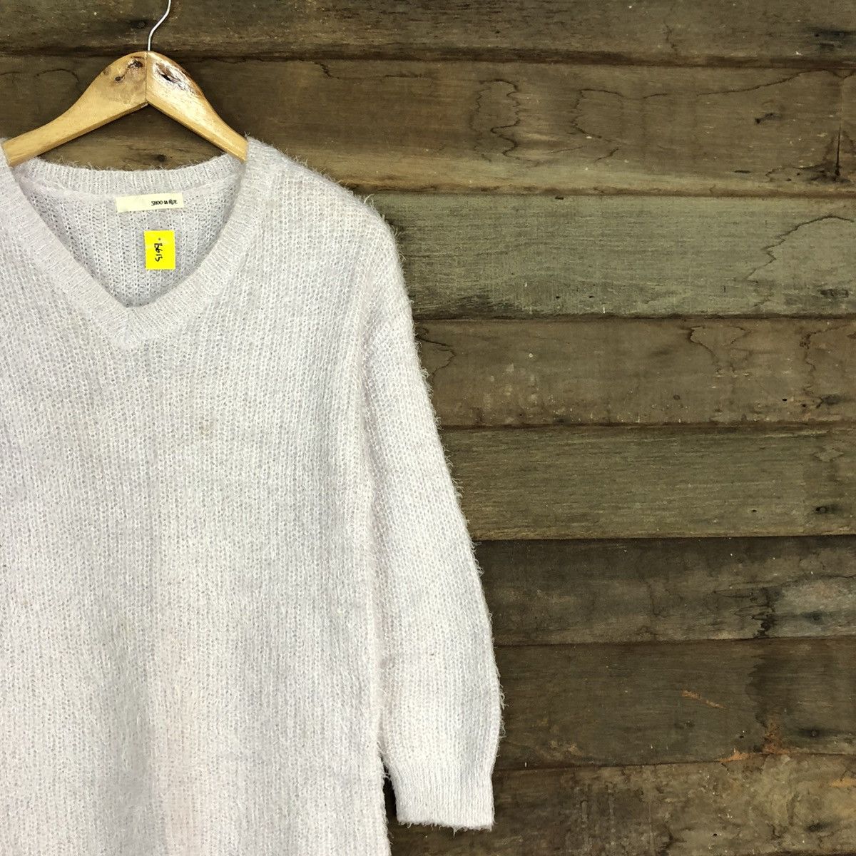 Homespun Knitwear × Japanese Brand DL Shoo La Rue Light Purple Mohair Knitwear #B613 Size L / US 10 / IT 46 - 5 Thumbnail