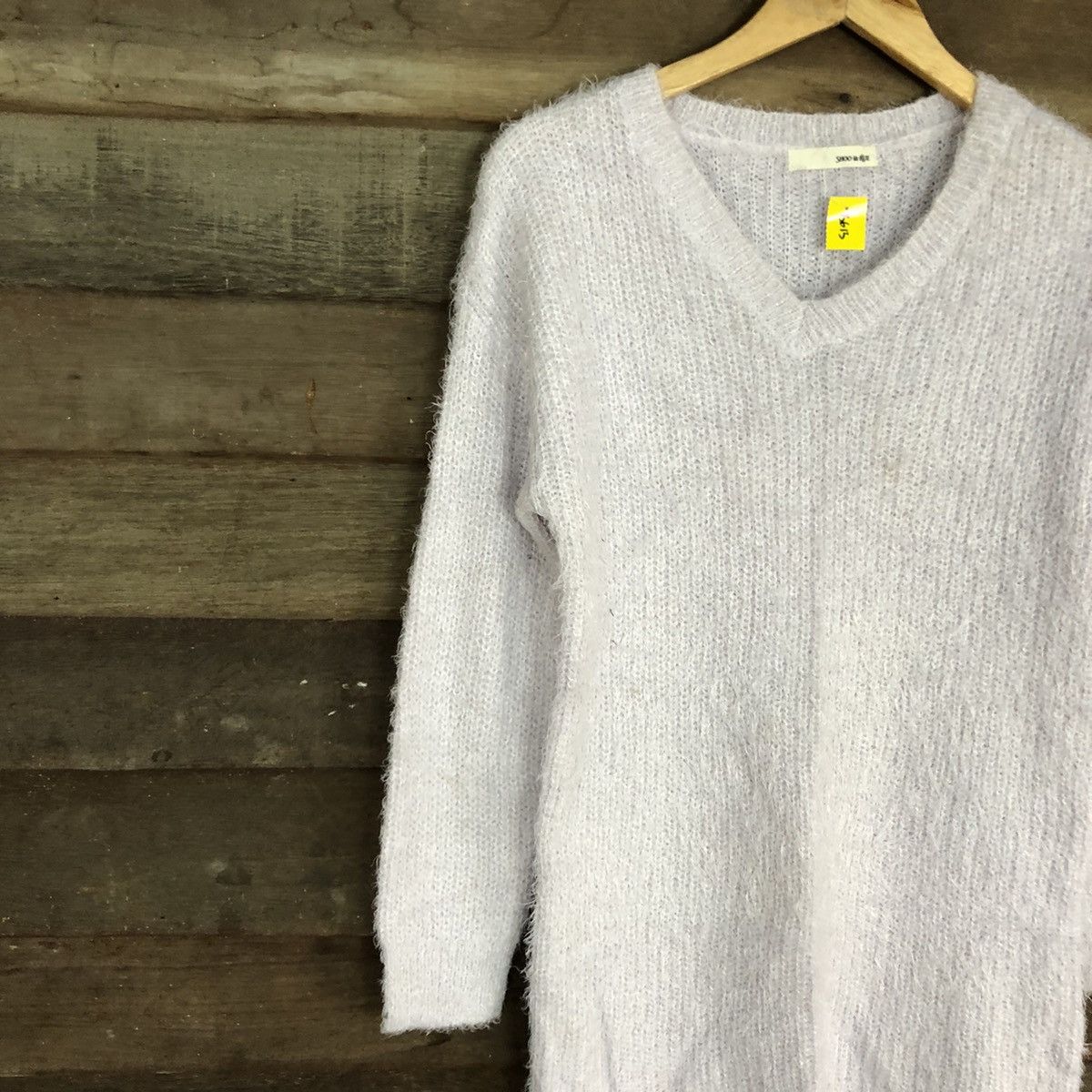 Homespun Knitwear × Japanese Brand DL Shoo La Rue Light Purple Mohair Knitwear #B613 Size L / US 10 / IT 46 - 7 Thumbnail