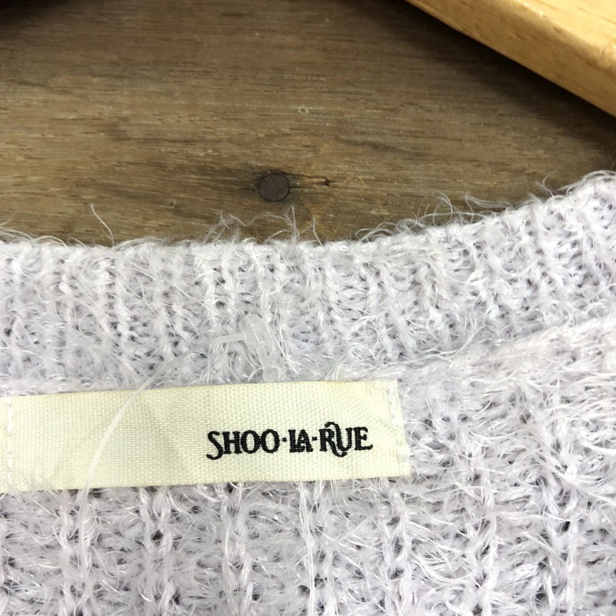 Homespun Knitwear × Japanese Brand DL Shoo La Rue Light Purple Mohair Knitwear #B613 Size L / US 10 / IT 46 - 11 Thumbnail