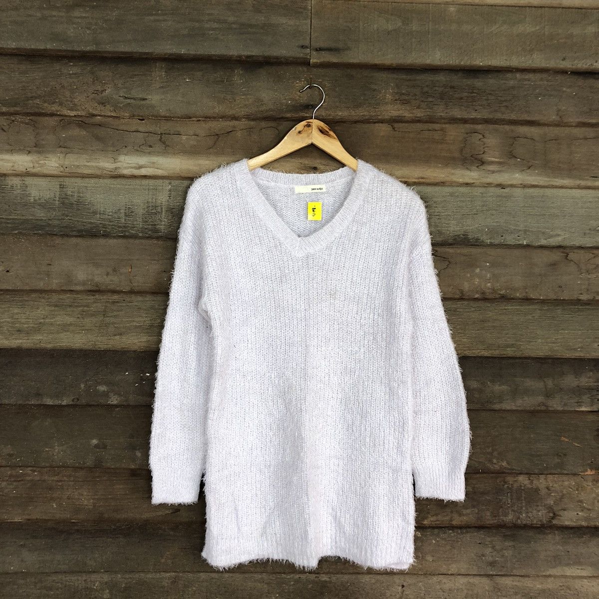 Homespun Knitwear × Japanese Brand DL Shoo La Rue Light Purple Mohair Knitwear #B613 Size L / US 10 / IT 46 - 1 Thumbnail