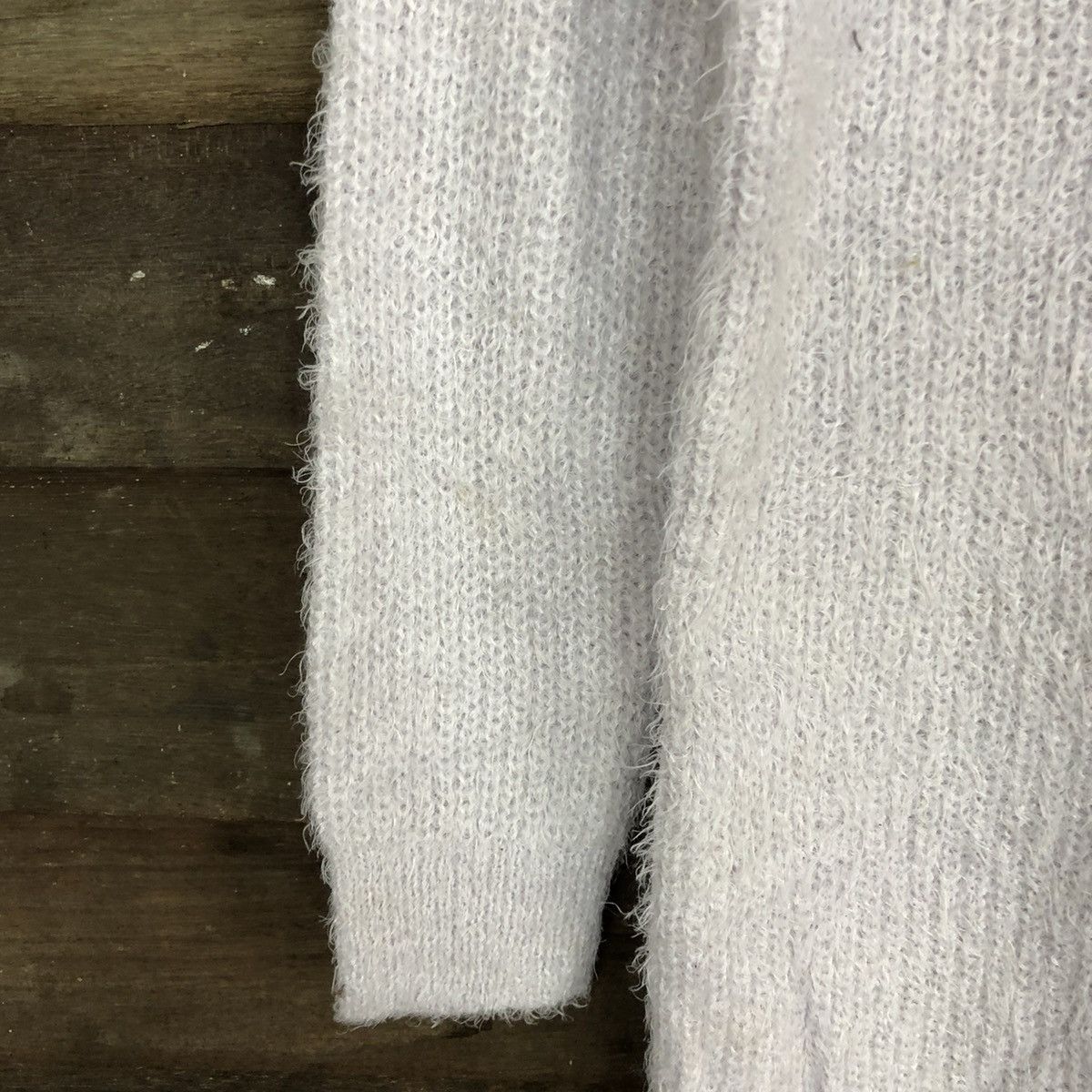 Homespun Knitwear × Japanese Brand DL Shoo La Rue Light Purple Mohair Knitwear #B613 Size L / US 10 / IT 46 - 6 Thumbnail