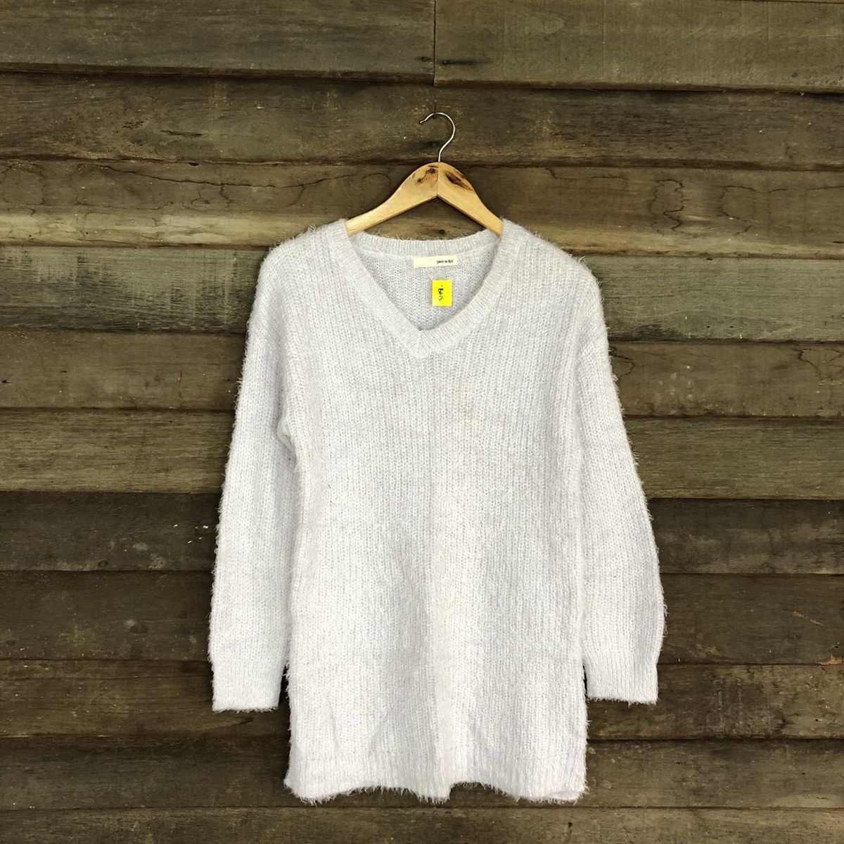 Homespun Knitwear × Japanese Brand DL Shoo La Rue Light Purple Mohair Knitwear #B613 Size L / US 10 / IT 46 - 3 Thumbnail