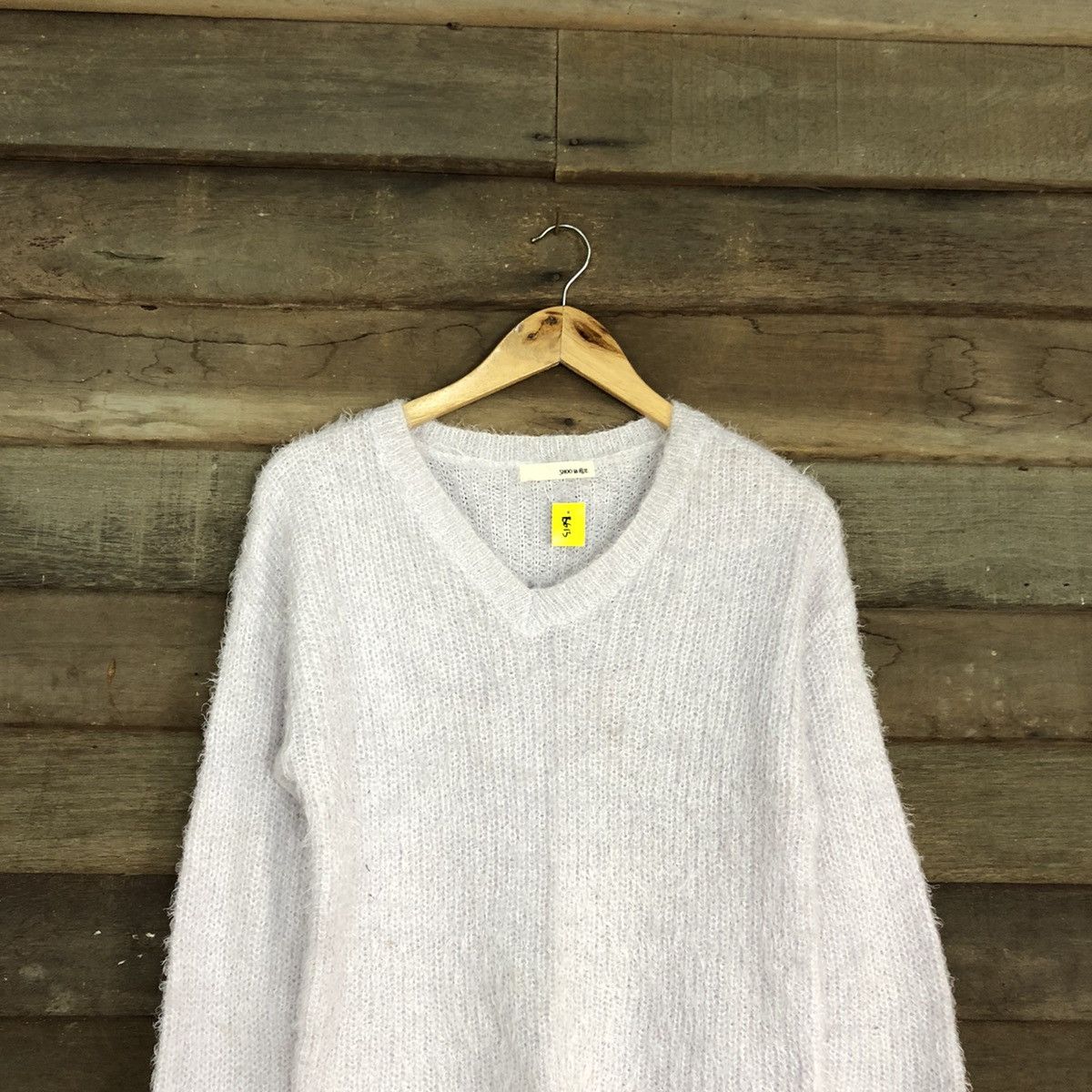 Homespun Knitwear × Japanese Brand DL Shoo La Rue Light Purple Mohair Knitwear #B613 Size L / US 10 / IT 46 - 9 Thumbnail