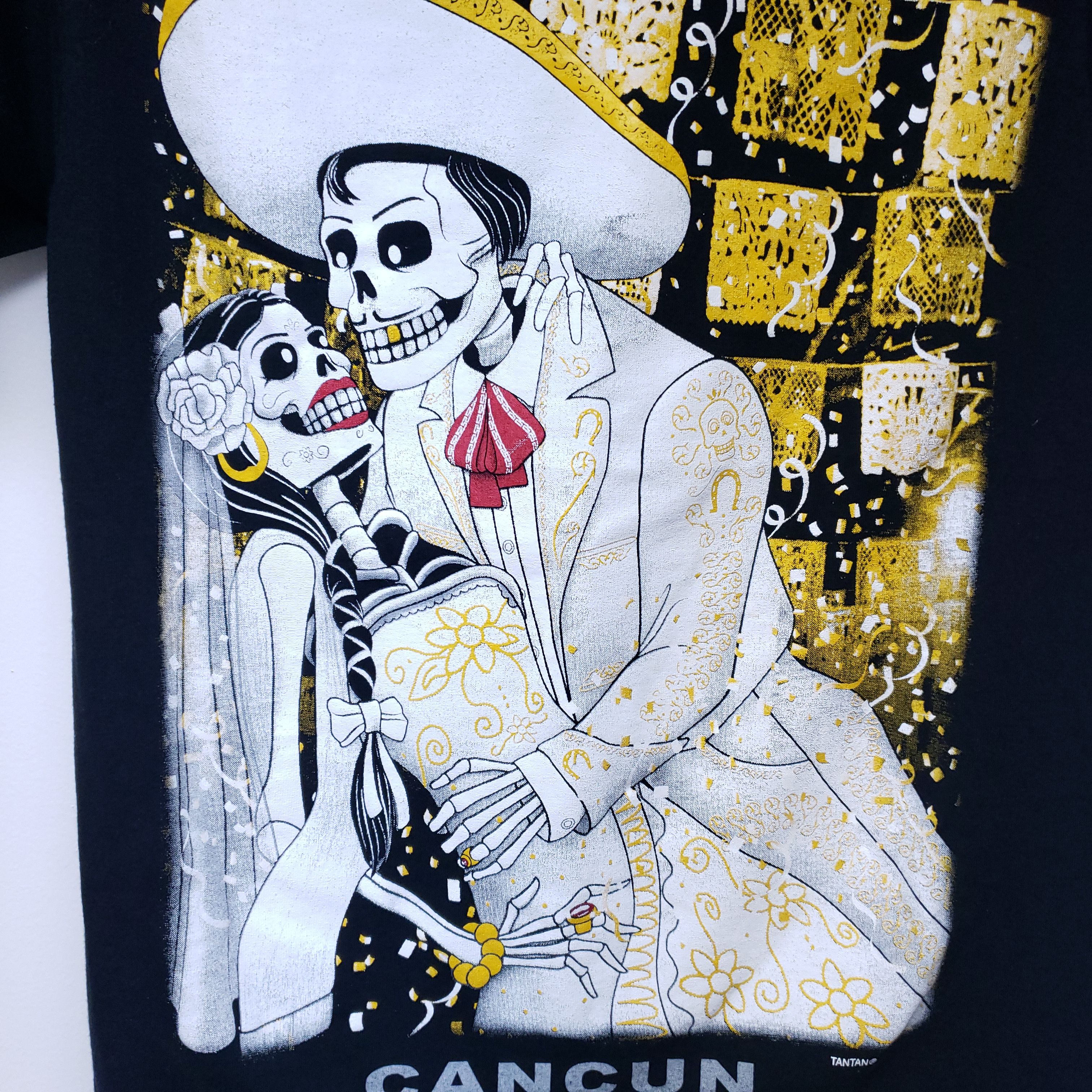 Mexican Threads × Vacation Day Of The Dead Cancun, Mexico Graphic T-Shirt Size US S / EU 44-46 / 1 - 4 Thumbnail