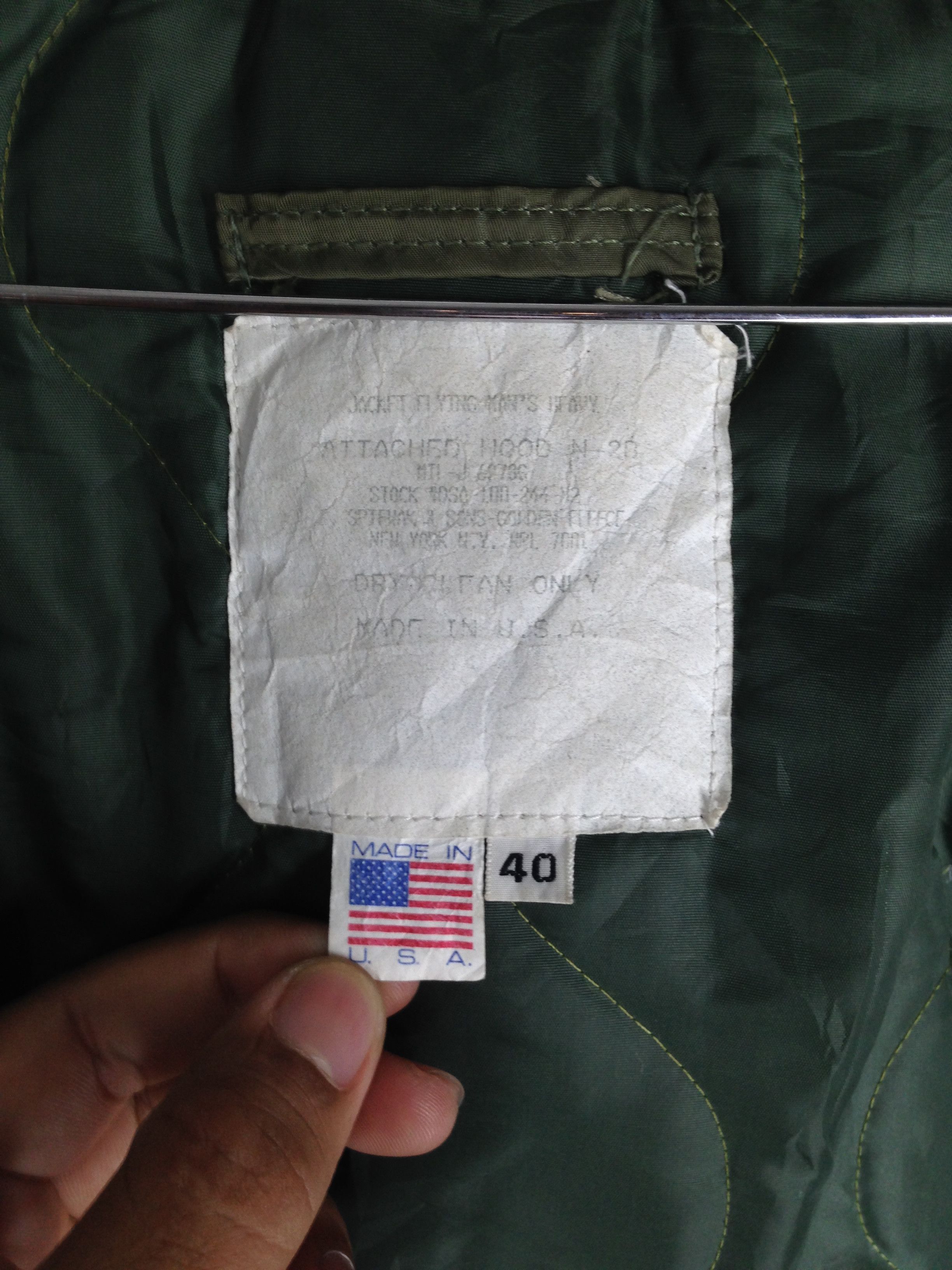 Other Vintage N-2B Flight Jacket USAF Bomber Jacket Parka Hood Size US L / EU 52-54 / 3 - 9 Thumbnail