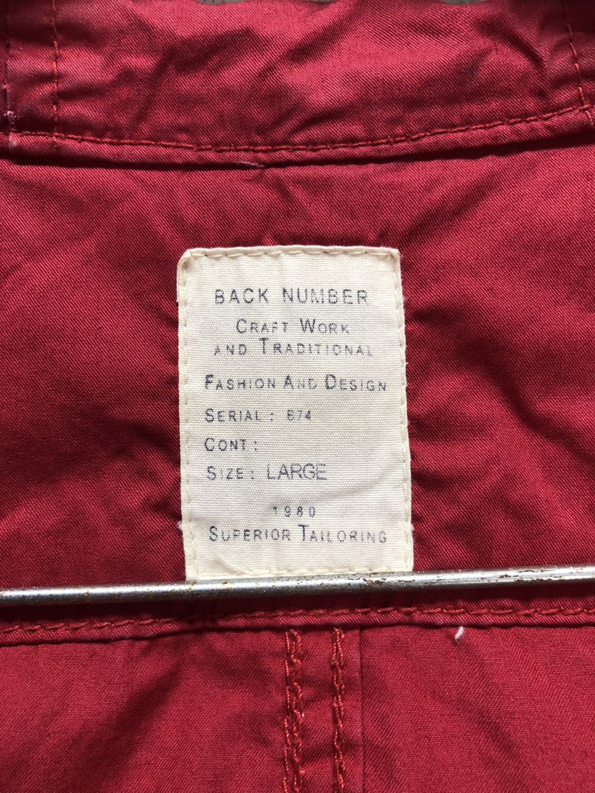 Japanese Brand Back Number Jacket Size US L / EU 52-54 / 3 - 7 Thumbnail