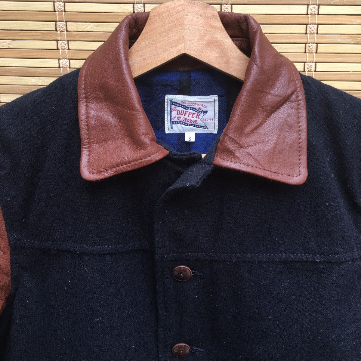 Japanese Brand Japanese Wool Leather Sleeve Light Jacket Size US S / EU 44-46 / 1 - 6 Thumbnail