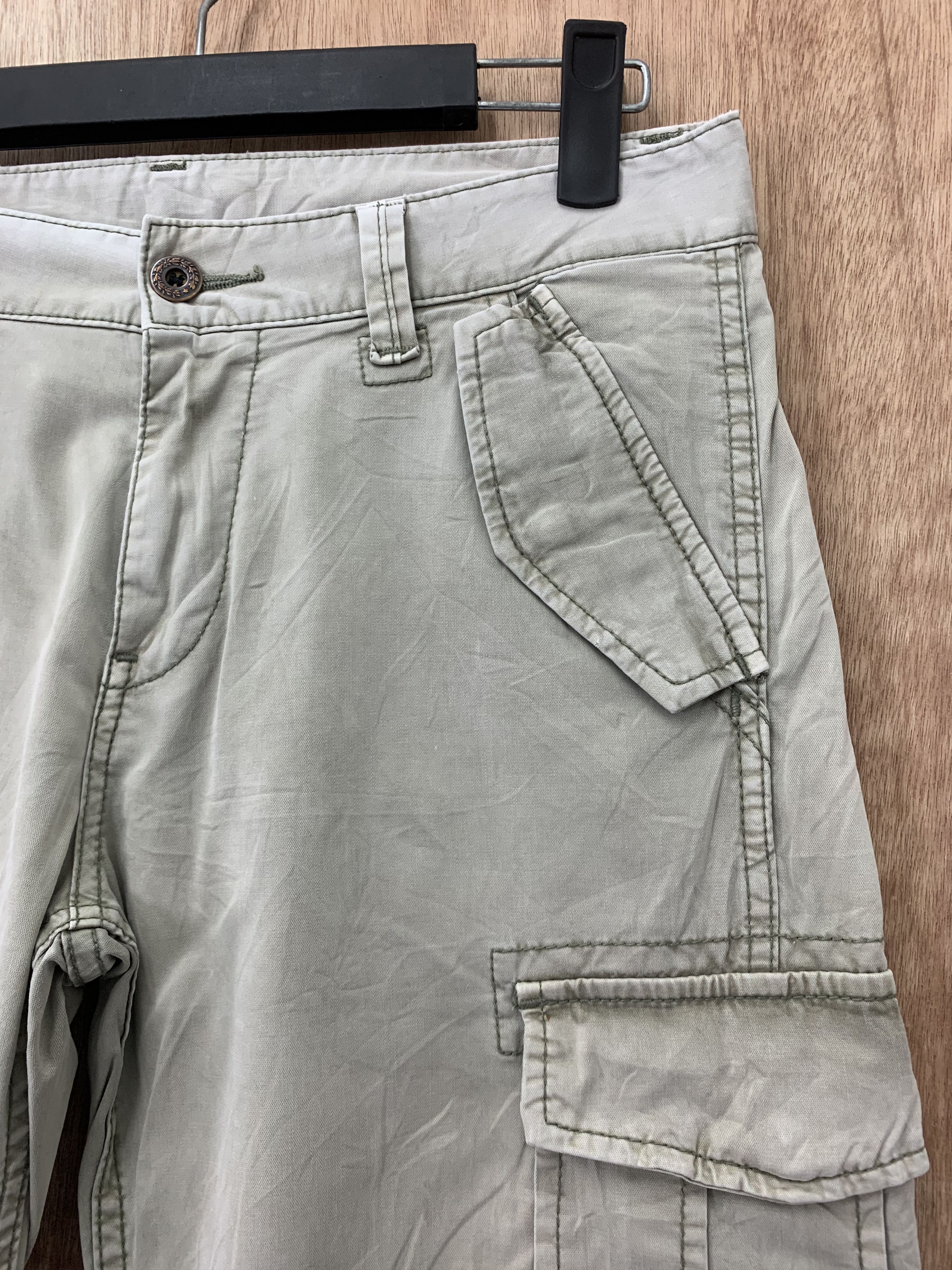 Japanese Brand Cargo Pants Uniqlo Multipocket Faded Colour Streetwear Size US 28 / EU 44 - 8 Thumbnail