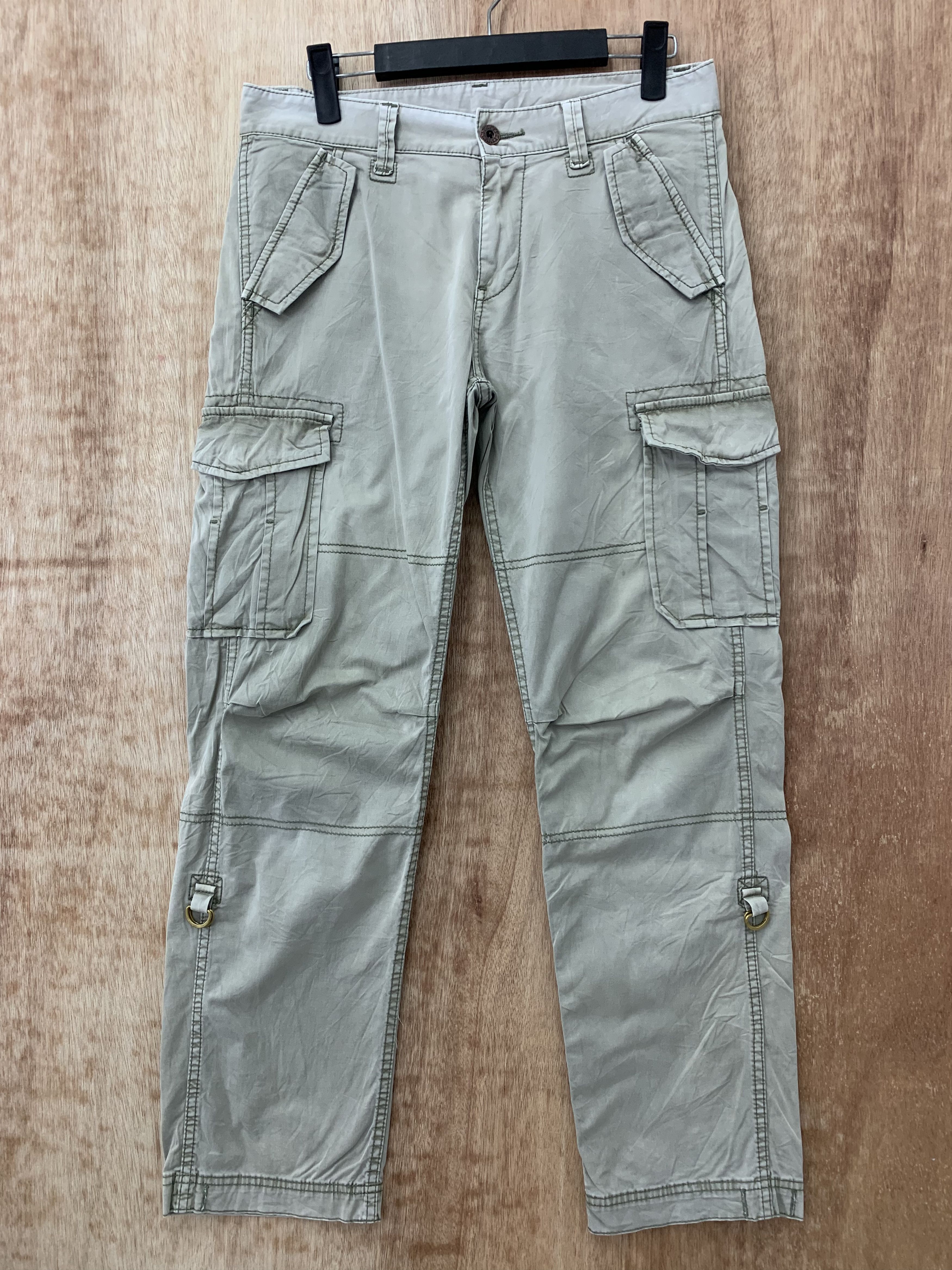 Japanese Brand Cargo Pants Uniqlo Multipocket Faded Colour Streetwear Size US 28 / EU 44 - 1 Thumbnail