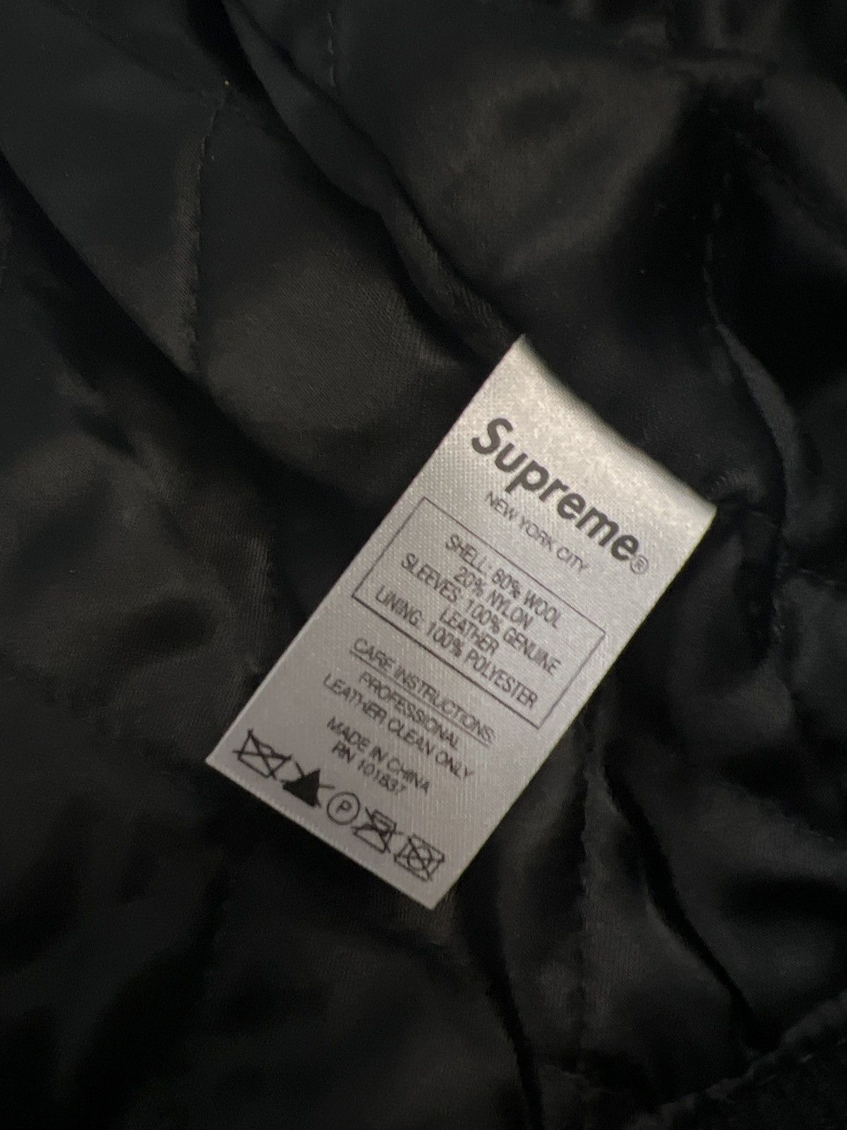 Supreme Supreme Motion Logo Varsity Jacket Black Size US M / EU 48-50 / 2 - 5 Thumbnail