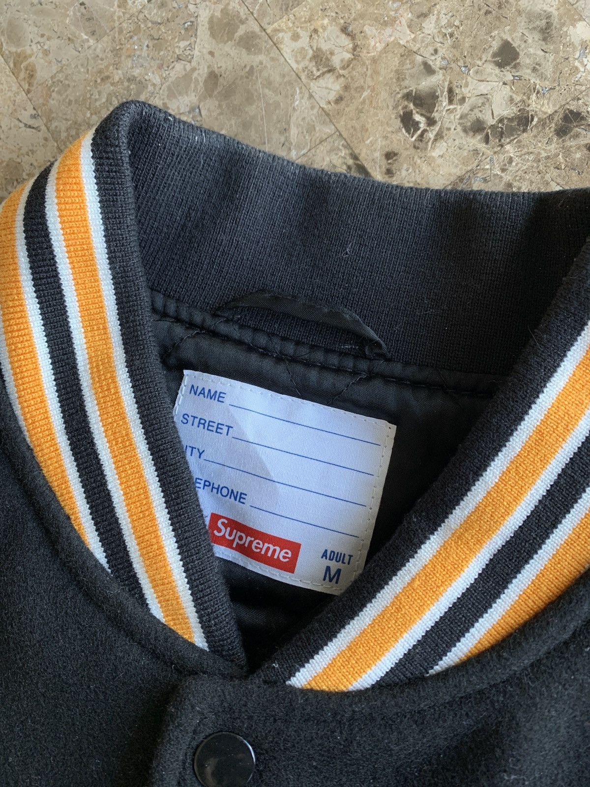 Supreme Supreme Bone Varsity Jacket SANCHEETO Size US M / EU 48-50 / 2 - 5 Thumbnail