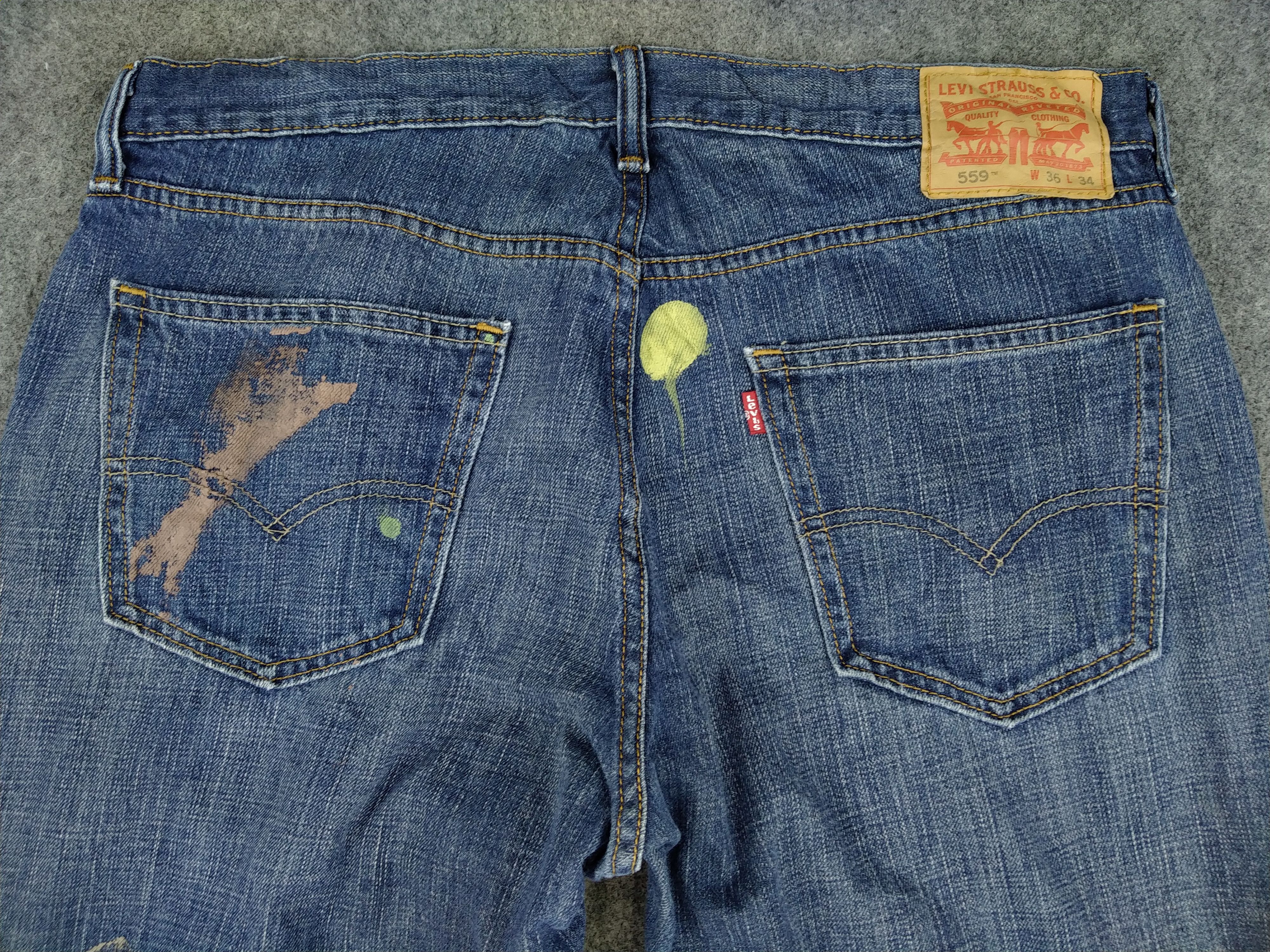 Levi's Blue Levi's 559 Jeans 36x33 Denim -JG038 Size US 36 / EU 52 - 4 Thumbnail