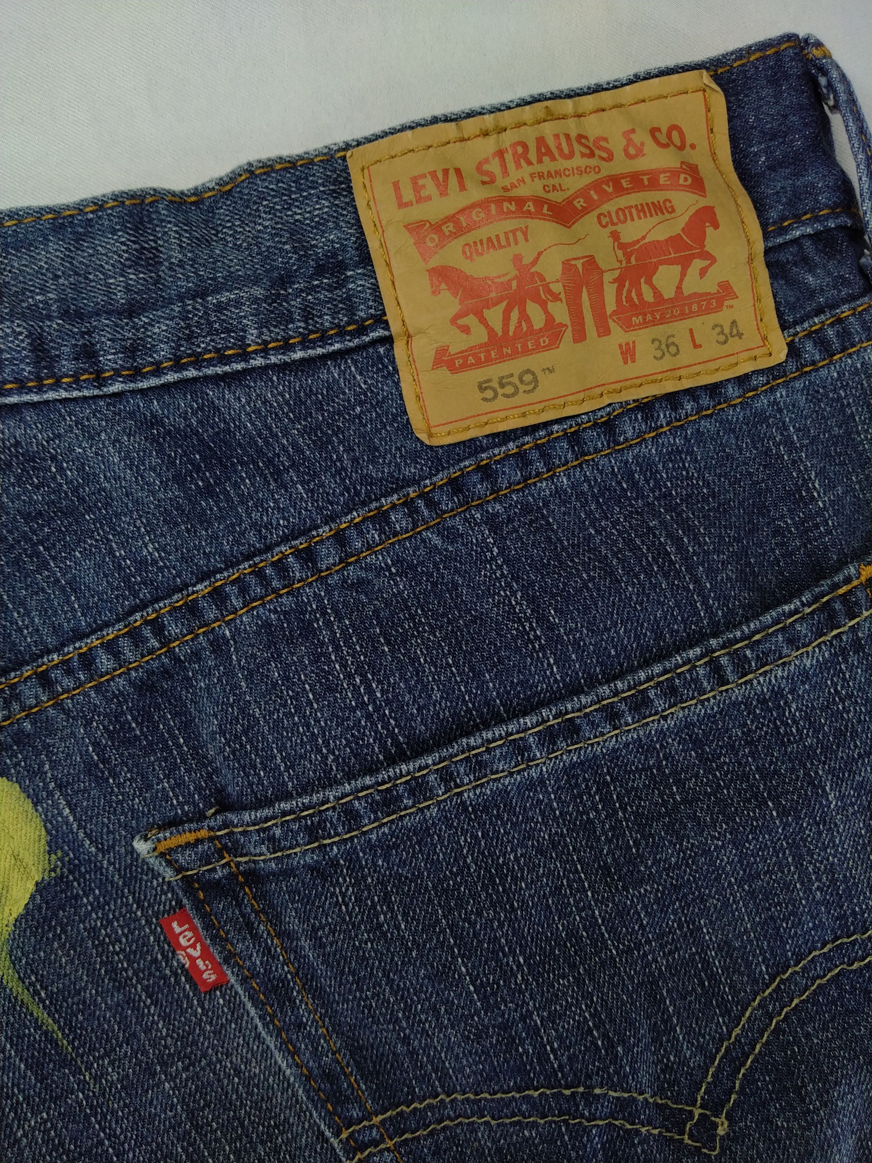 Levi's Blue Levi's 559 Jeans 36x33 Denim -JG038 Size US 36 / EU 52 - 9 Thumbnail
