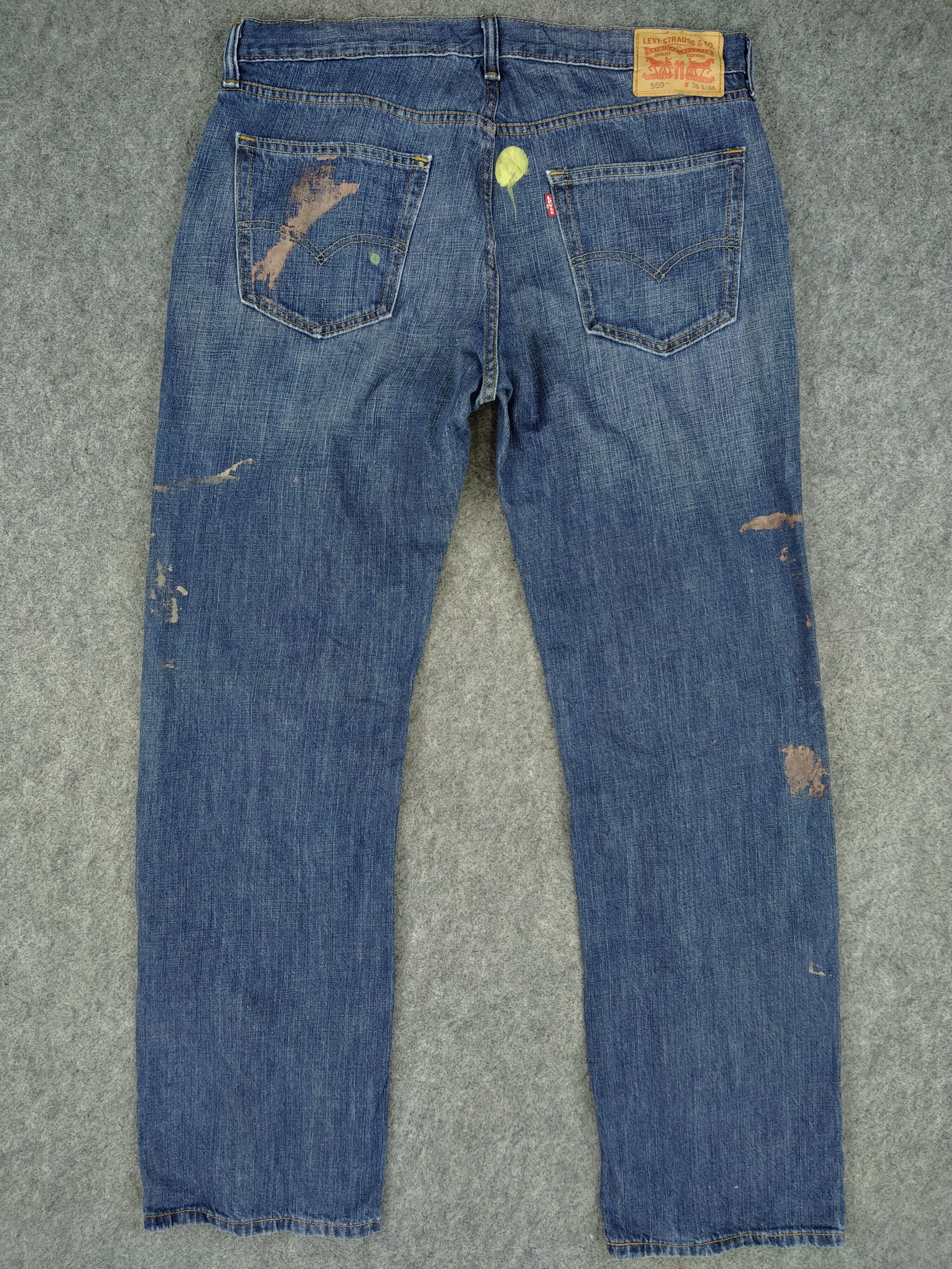 Levi's Blue Levi's 559 Jeans 36x33 Denim -JG038 Size US 36 / EU 52 - 2 Thumbnail