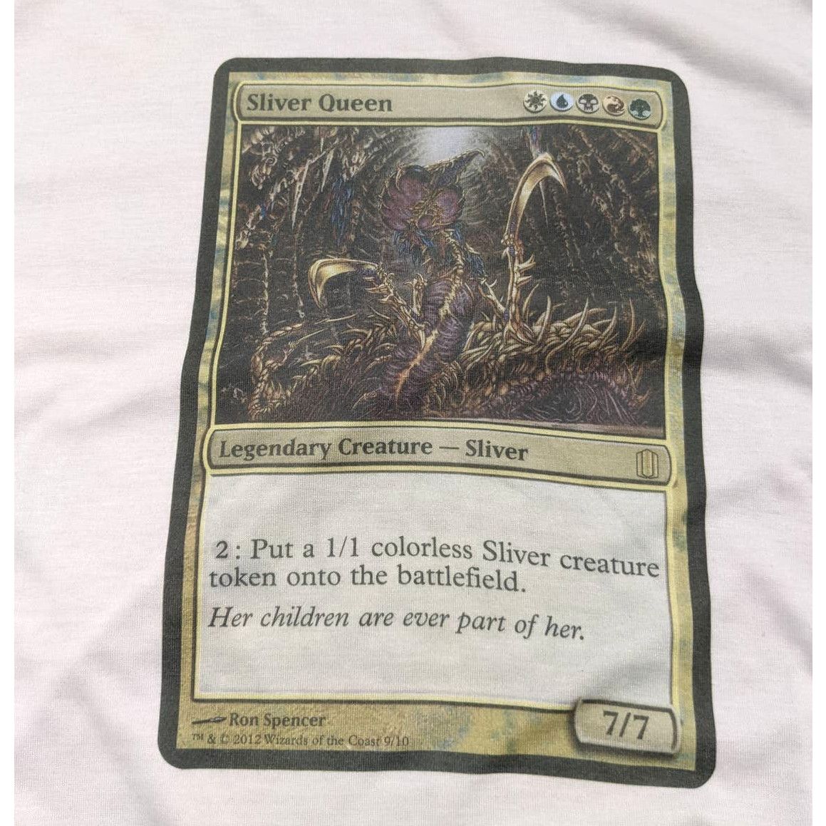 Vintage 2012 Sliver Queen Magic the Gathering promo t-shirt Size US L / EU 52-54 / 3 - 5 Thumbnail