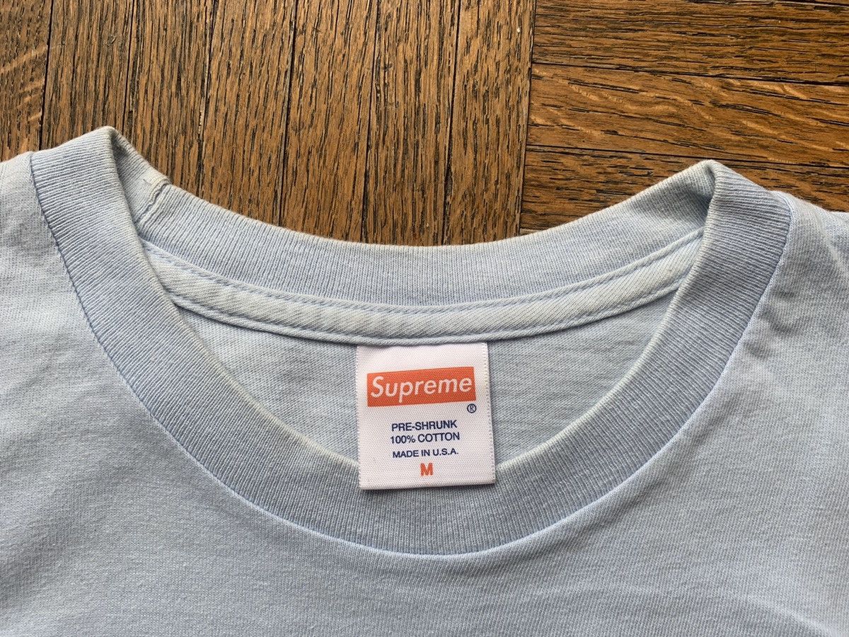 Supreme 20th Anniversary Supreme Box Logo Baby Blue Tee Size US M / EU 48-50 / 2 - 3 Thumbnail