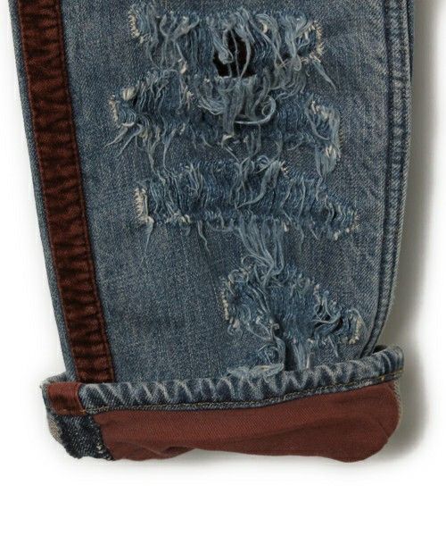 Jun Takahashi Undercover Velvet Destroyed Denim Size US 27 - 4 Thumbnail