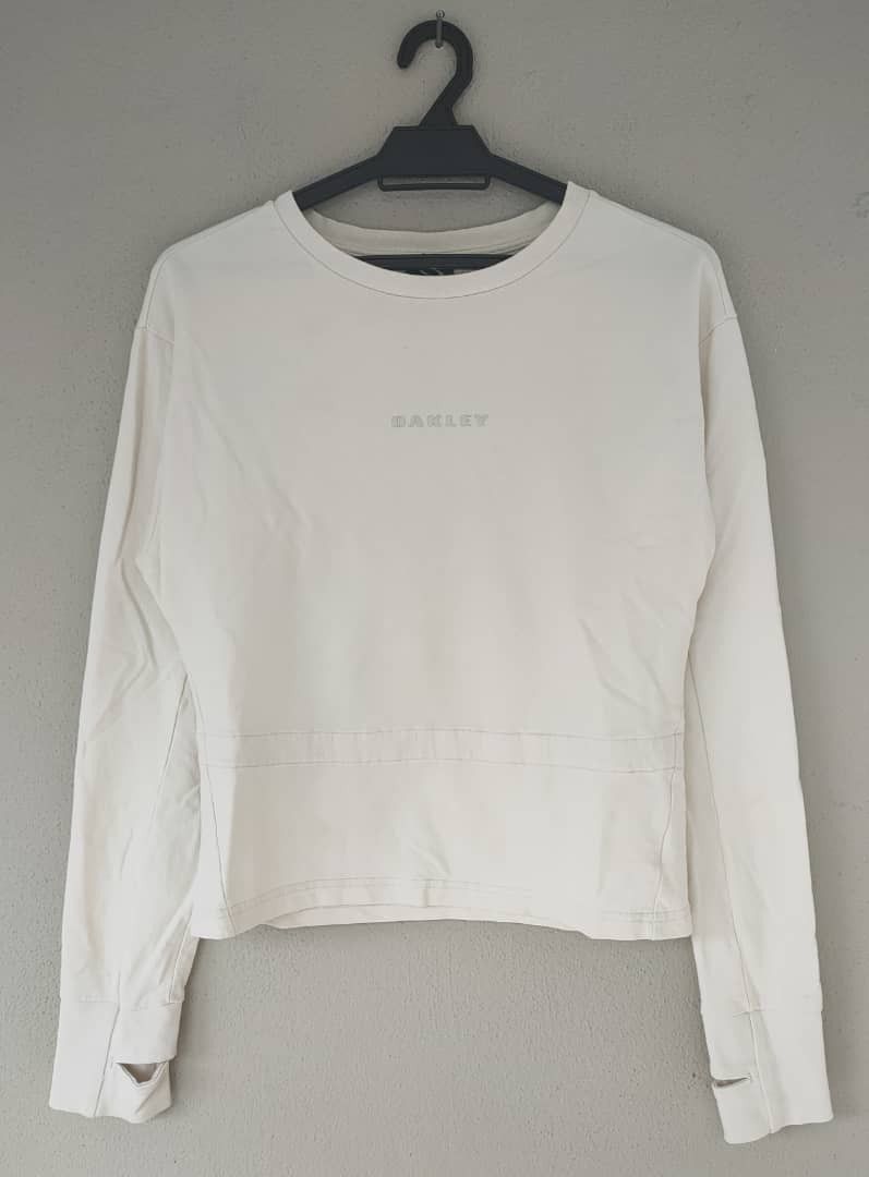 image of Oakley Stretchable Longsleeve T in Offwhite, Women's (Size XS)