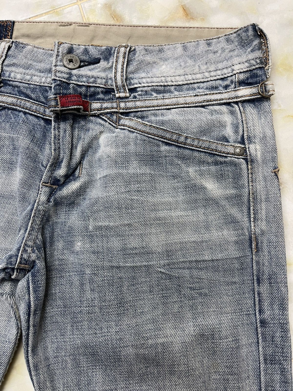 Marithe + Francois Girbaud MFG DISTRESSED FLARE DENIM Size 30" / US 8 / IT 44 - 12 Thumbnail