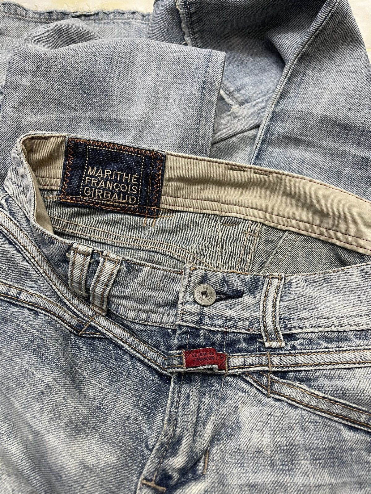 Marithe + Francois Girbaud MFG DISTRESSED FLARE DENIM Size 30" / US 8 / IT 44 - 13 Thumbnail