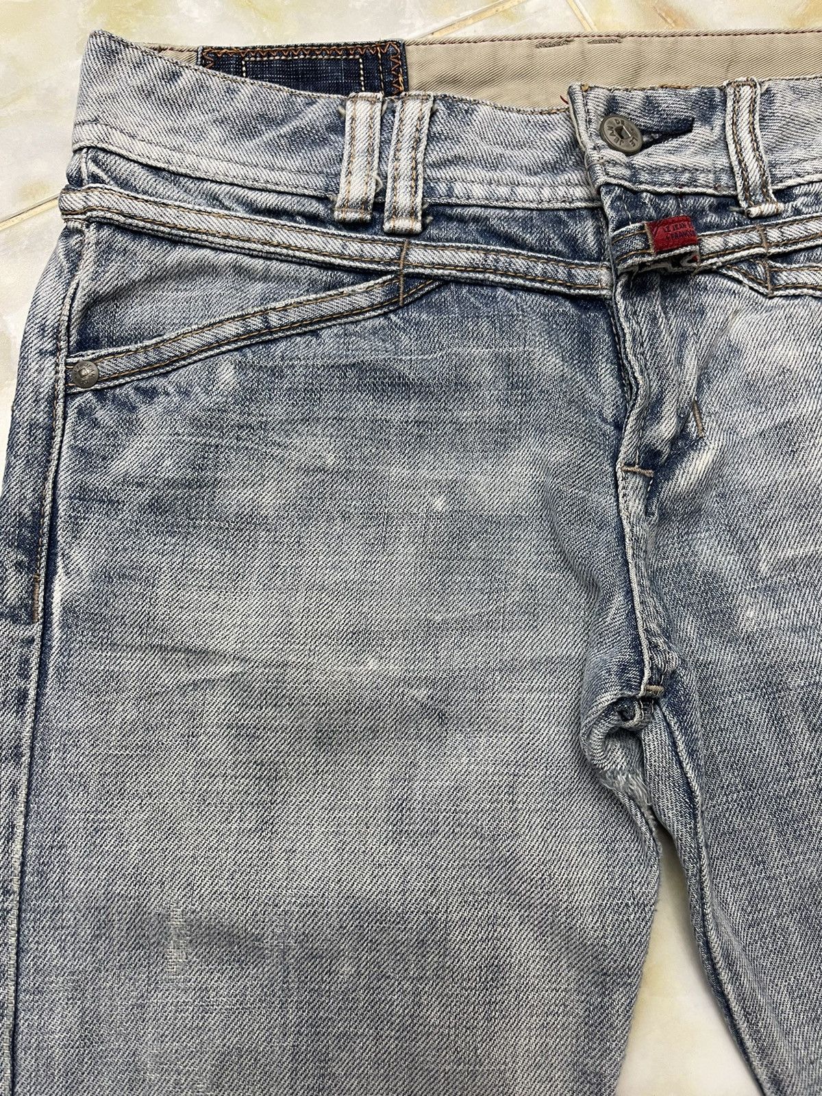 Marithe + Francois Girbaud MFG DISTRESSED FLARE DENIM Size 30" / US 8 / IT 44 - 8 Thumbnail