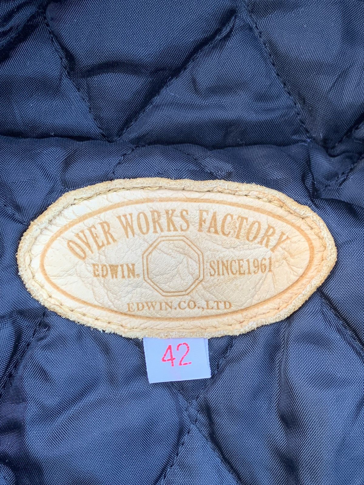Edwin 👹EDWIN OVER WORKS FACTORY QUILTED JACKET Size US L / EU 52-54 / 3 - 13 Thumbnail