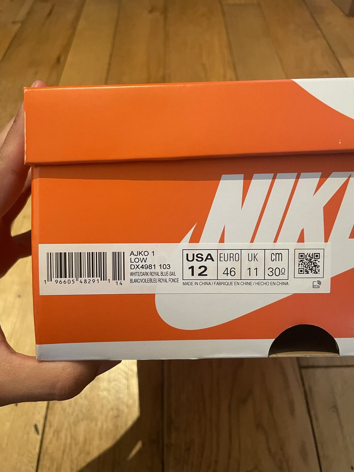 Jordan Brand × Nike Air Jordan 1 Low AJKO Kentucky Royal Blue Size US 12 / EU 45 - 12 Thumbnail