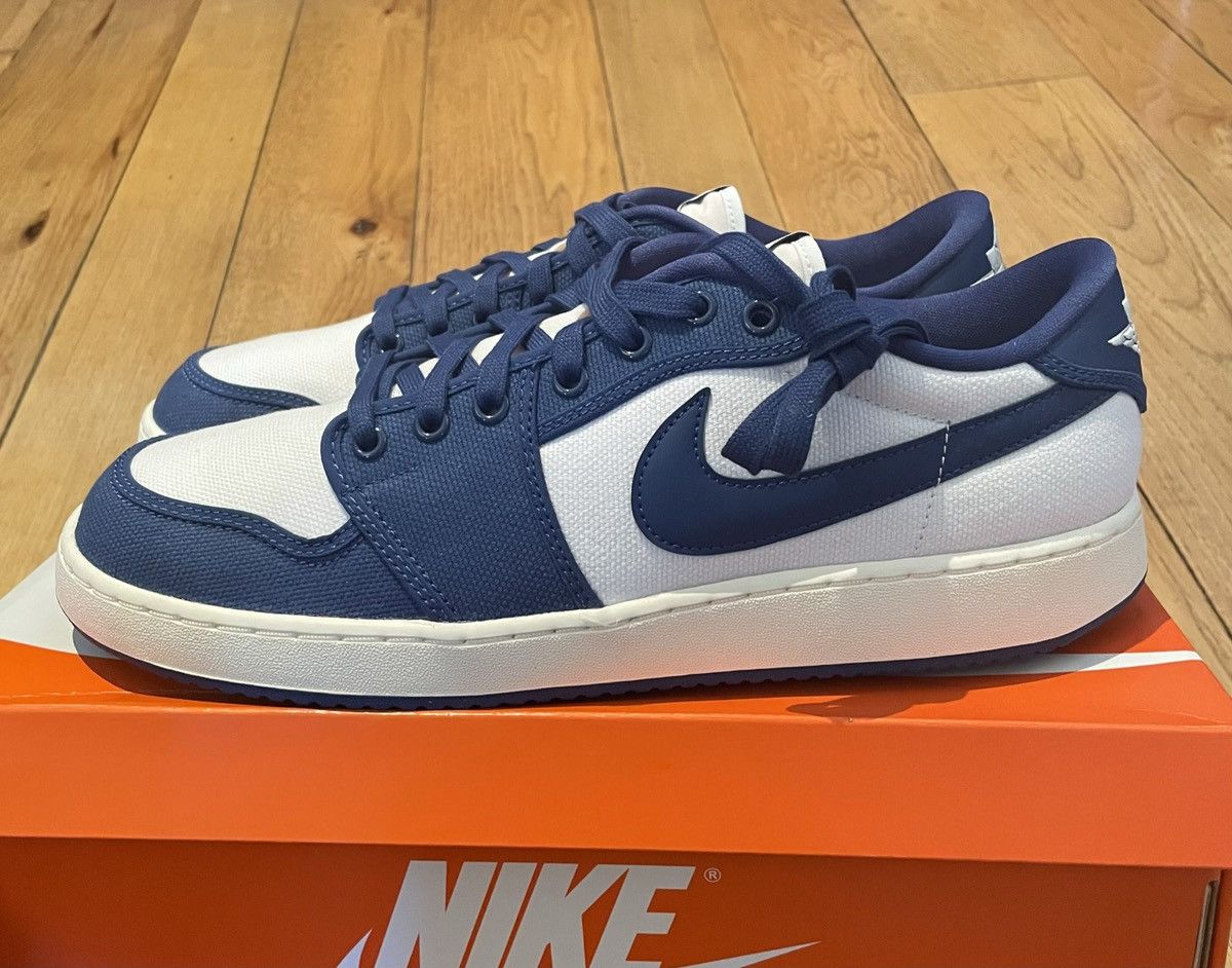Jordan Brand × Nike Air Jordan 1 Low AJKO Kentucky Royal Blue Size US 12 / EU 45 - 2 Thumbnail