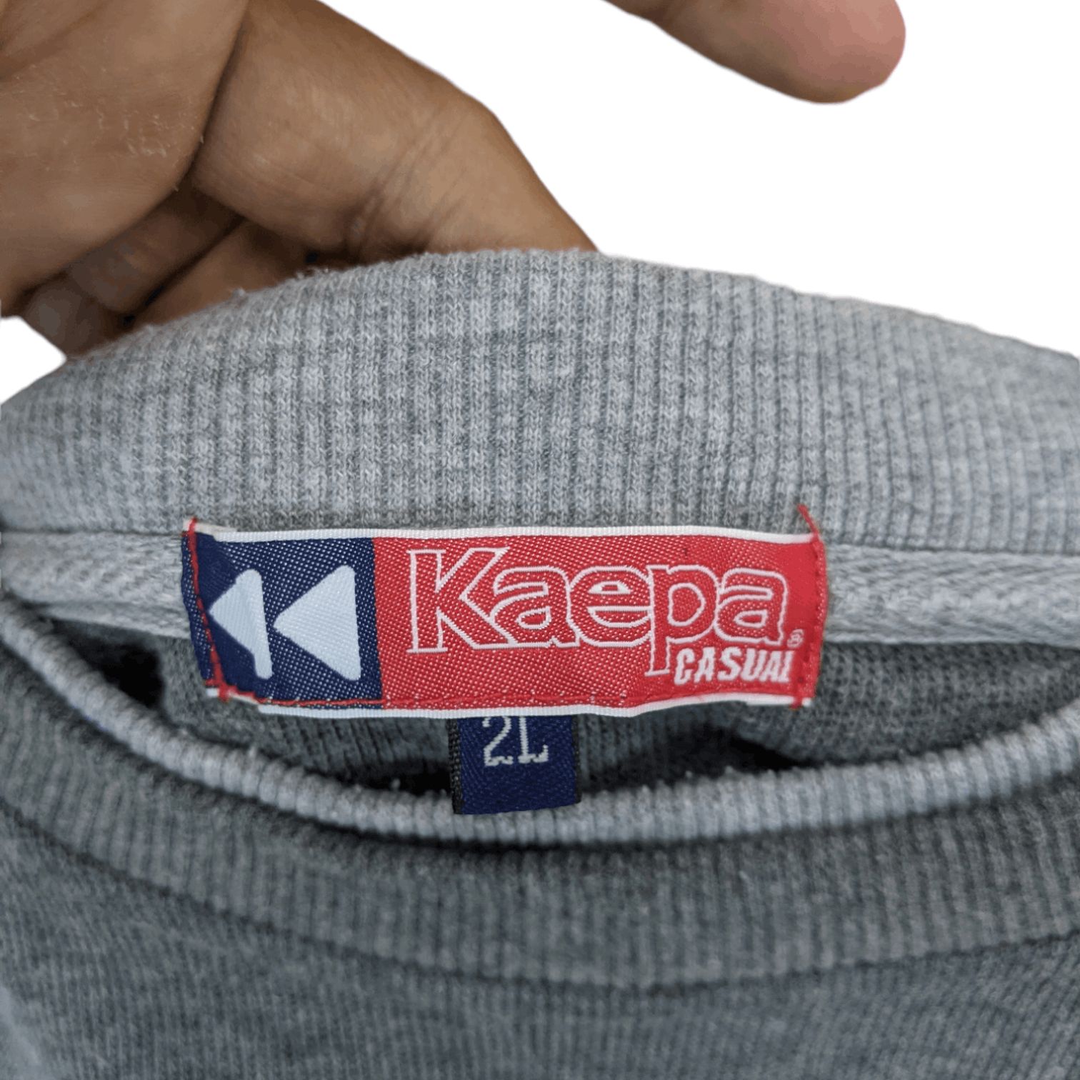 Japanese Brand KAEPA Grey Plain Sportswear Jumper Sweatshirt Size US XL / EU 56 / 4 - 8 Thumbnail