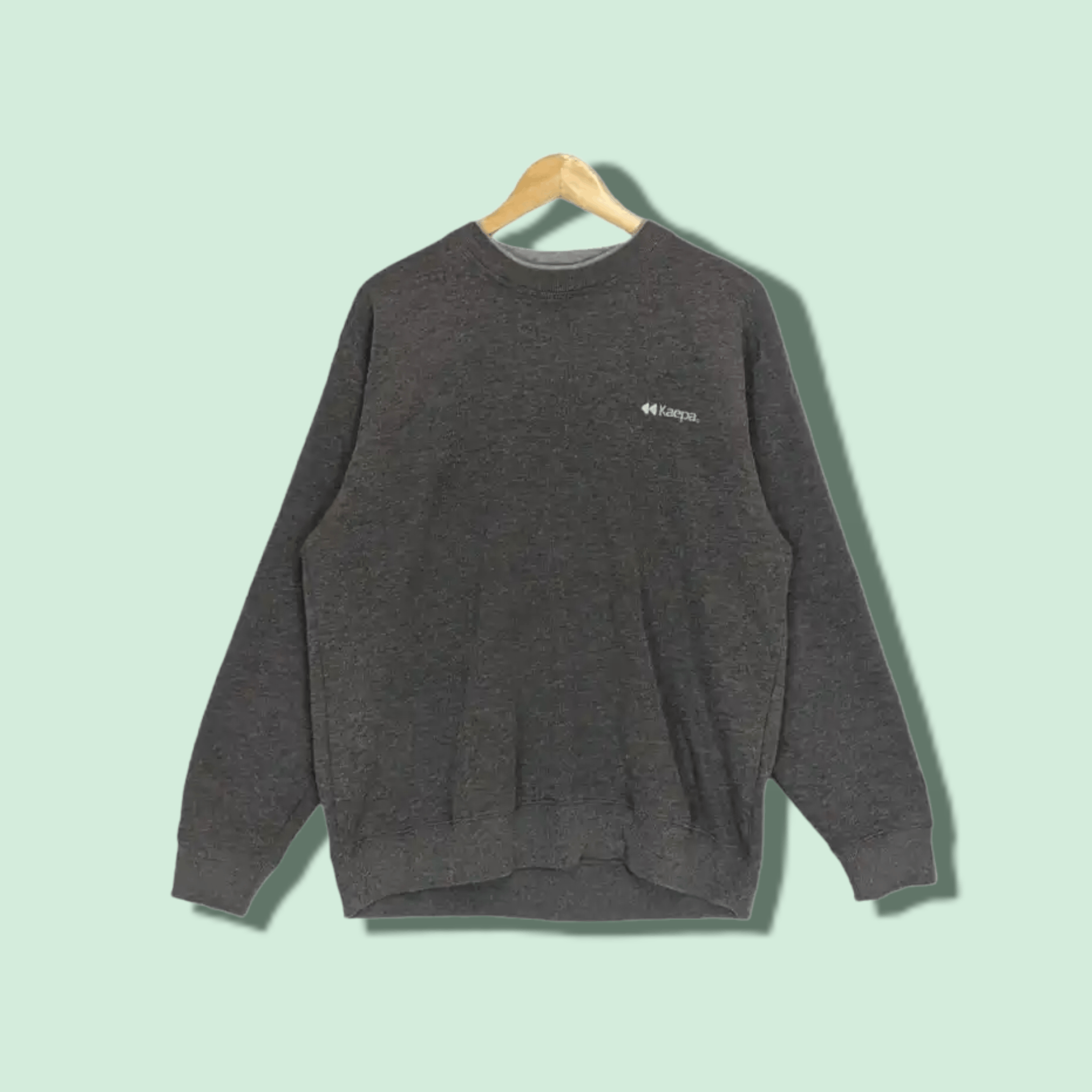Japanese Brand KAEPA Grey Plain Sportswear Jumper Sweatshirt Size US XL / EU 56 / 4 - 1 Thumbnail