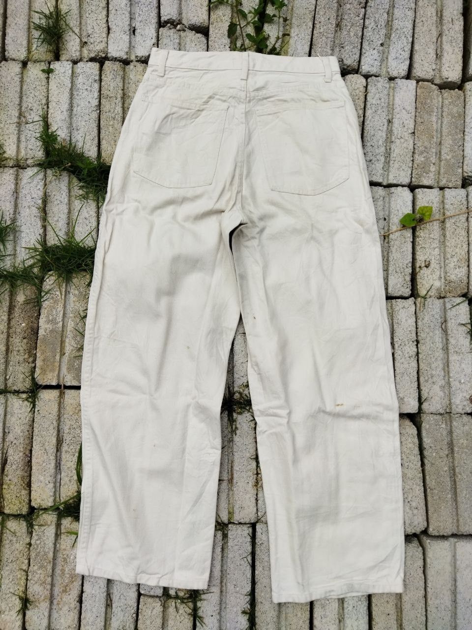 Japanese Brand Rare🔥Uniqlo X Christophe Lemaire White Baggy Jeans Size US 28 / EU 44 - 6 Thumbnail