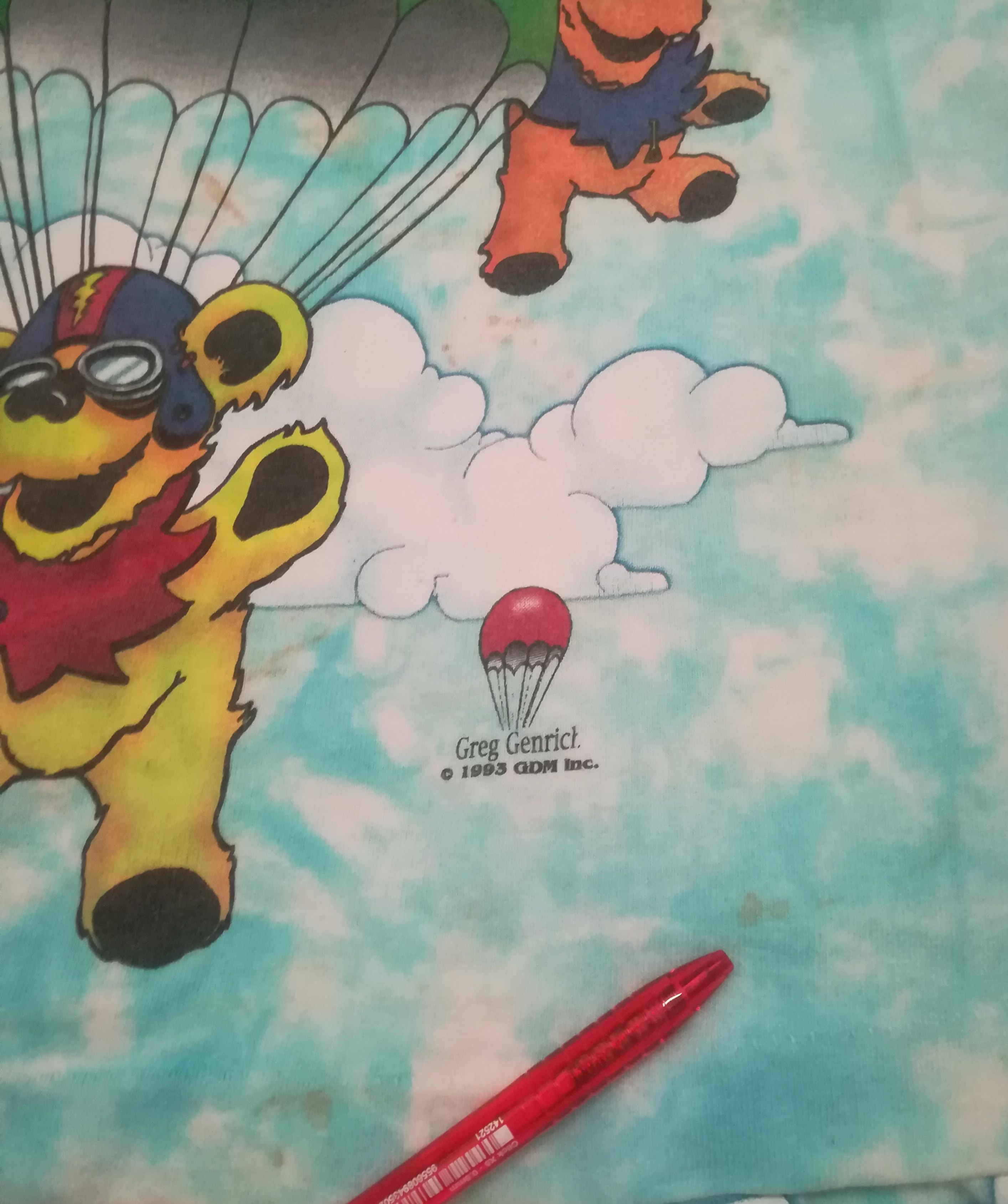 Grateful Dead × Liquid Blue Rare Vintage Grateful Dead Tie Dye Liqiud Blue Tshirt Size US L / EU 52-54 / 3 - 10 Thumbnail