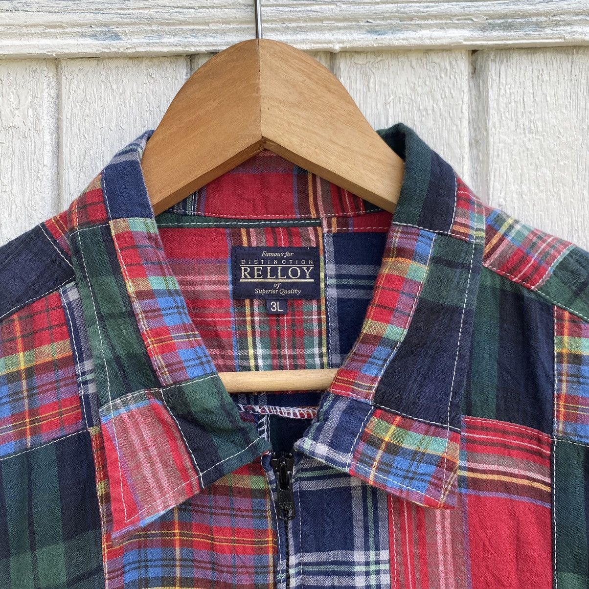 Japanese Brand Rare Vintage Relloy Japanese Brand Patchwork Zipper Up Size US XXL / EU 58 / 5 - 4 Thumbnail
